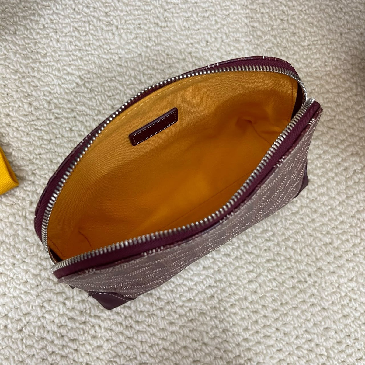 Burgundy Vendôme Cosmetic Pouch