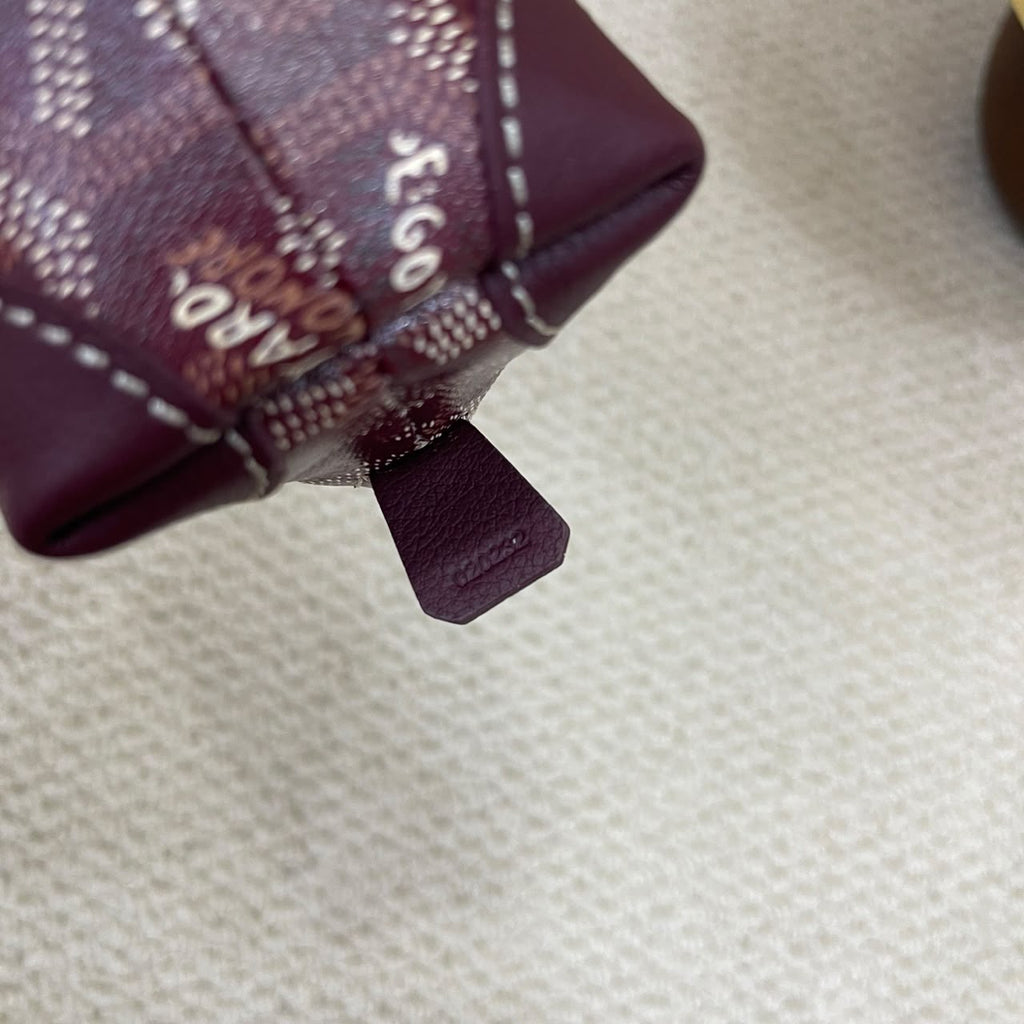 Burgundy Vendôme Cosmetic Pouch