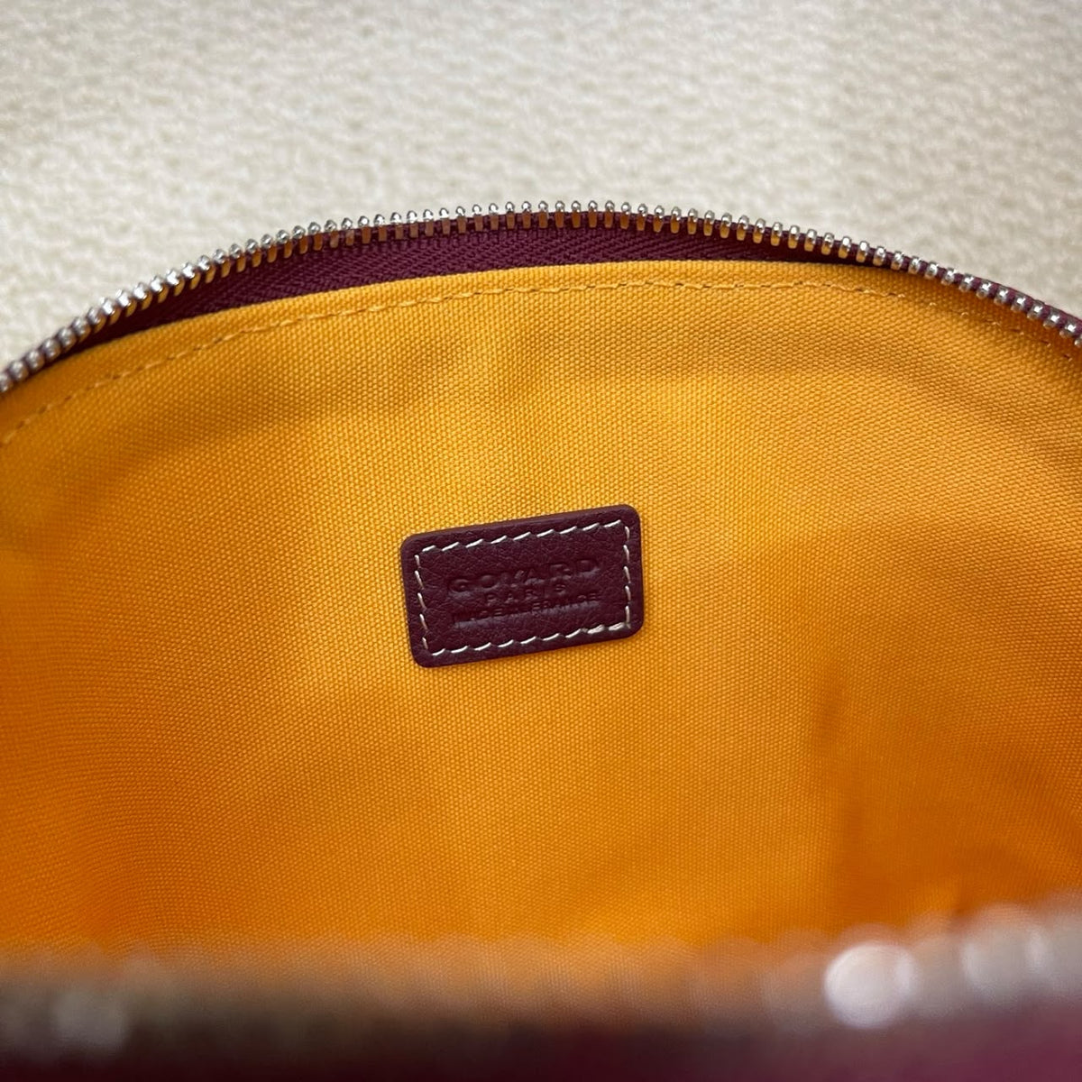 Burgundy Vendôme Cosmetic Pouch