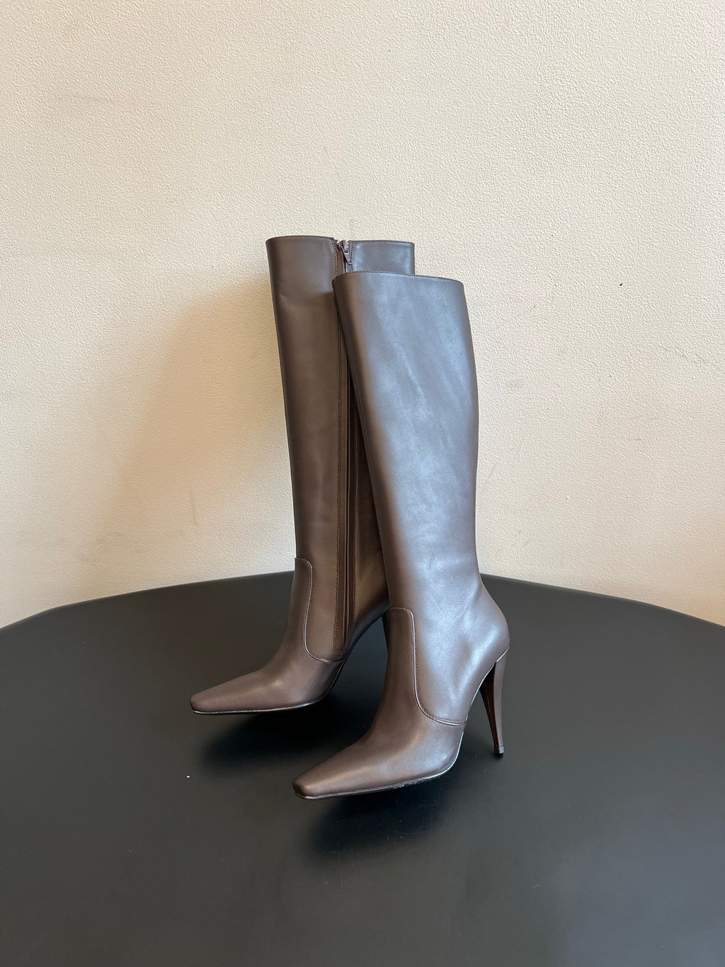 Brown 77 Boots In Smooth Leather - 3