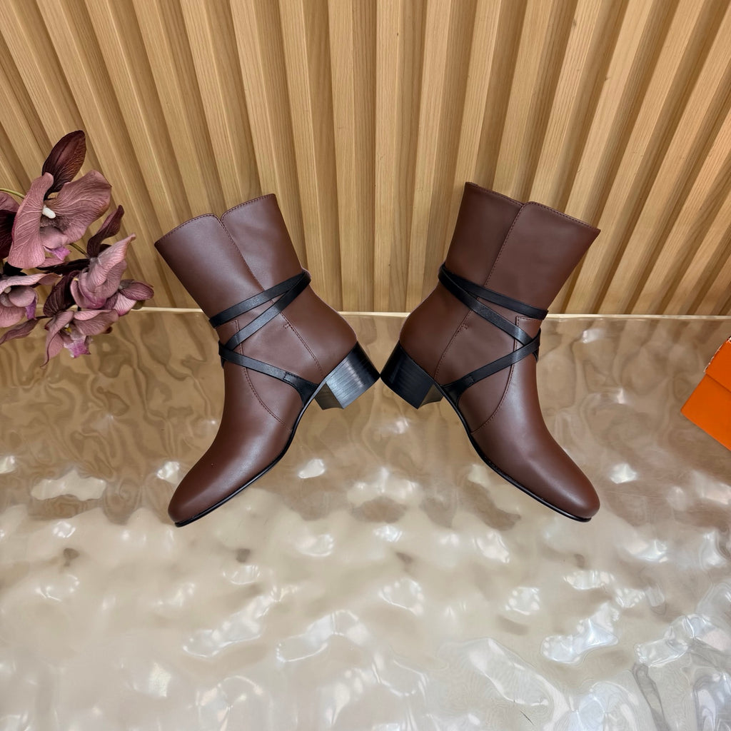 Chocolat/Noir Nancy 35 Ankle Boot