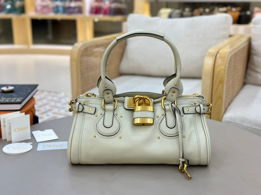 Cloudy Cream Paddington Bag In Leather - 2