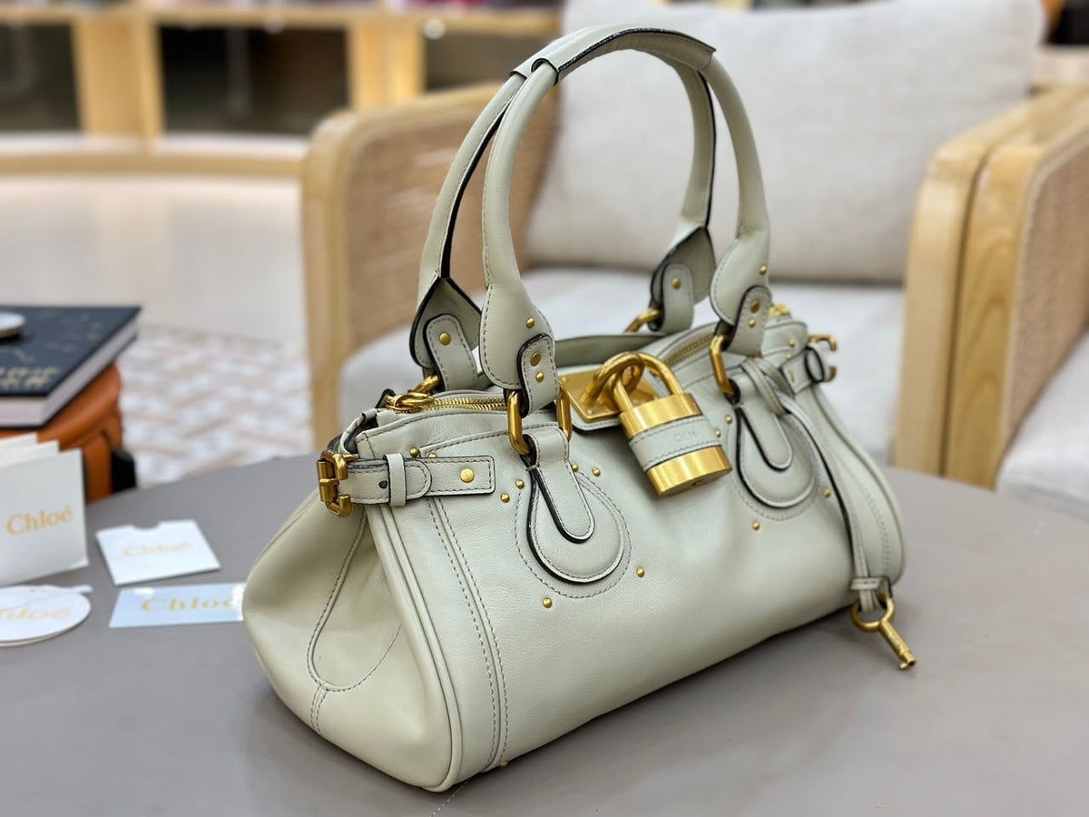 Cloudy Cream Paddington Bag In Leather - 3
