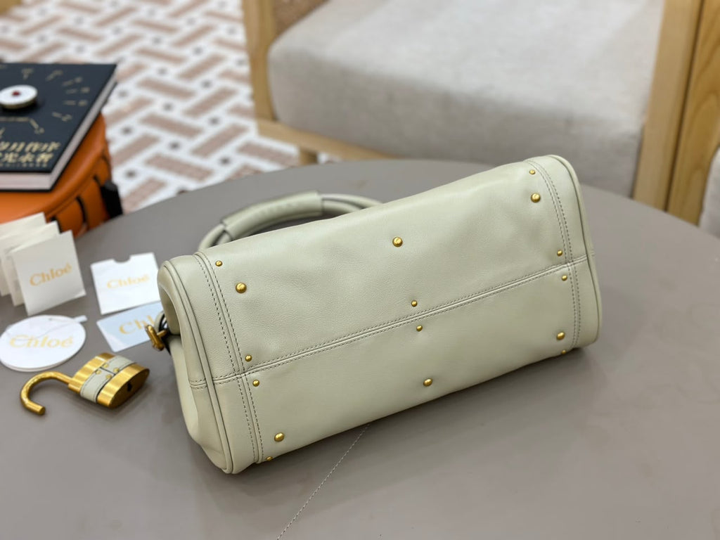 Cloudy Cream Paddington Bag In Leather - 5