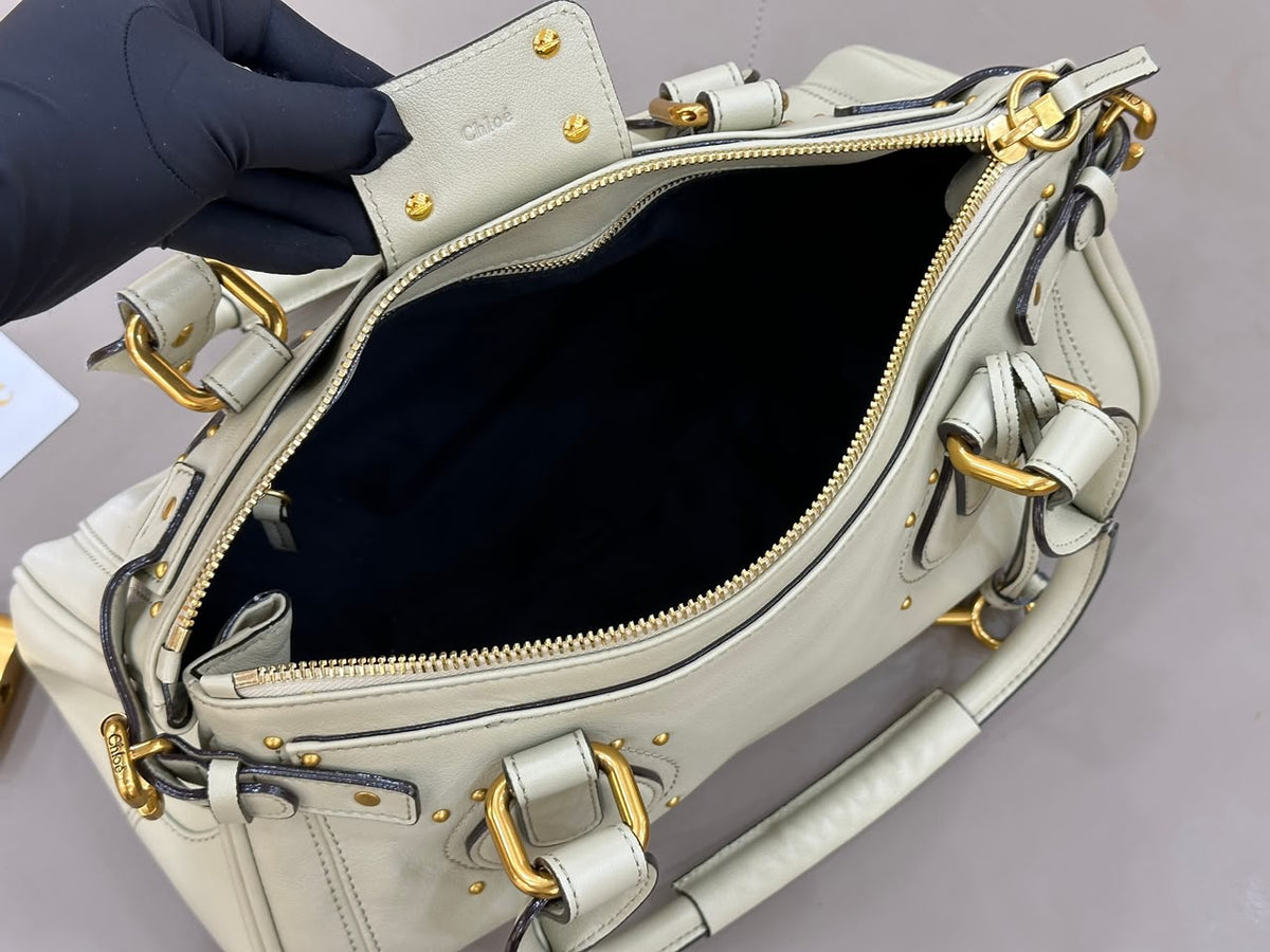 Cloudy Cream Paddington Bag In Leather - 6