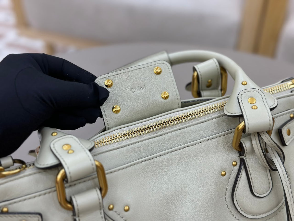Cloudy Cream Paddington Bag In Leather - 9