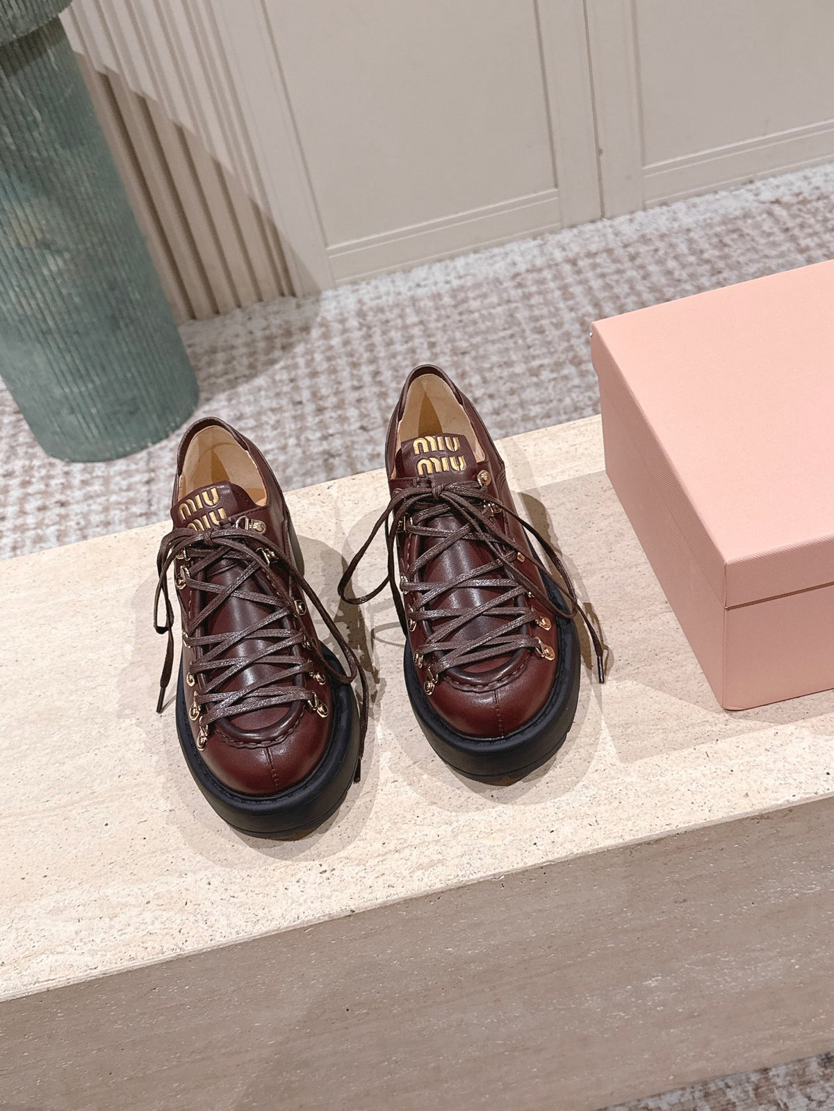 Coffee Leather Loafers - view 3