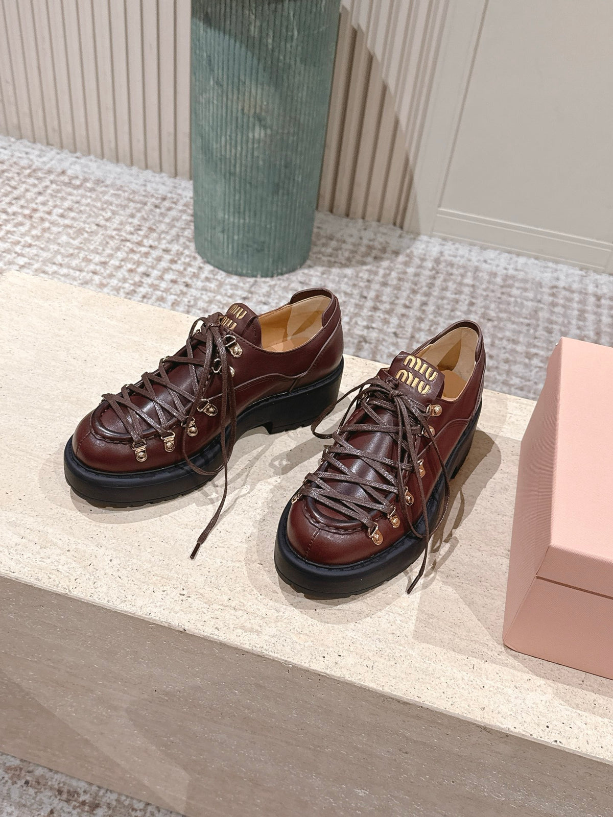 Coffee Leather Loafers - view 4