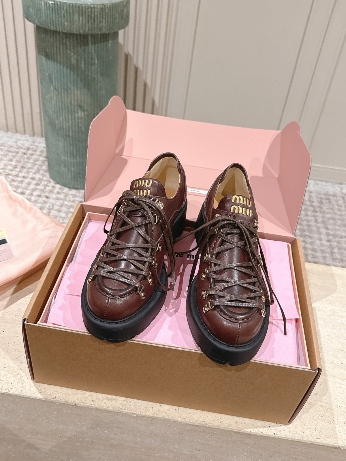 Coffee Leather Loafers - view 5