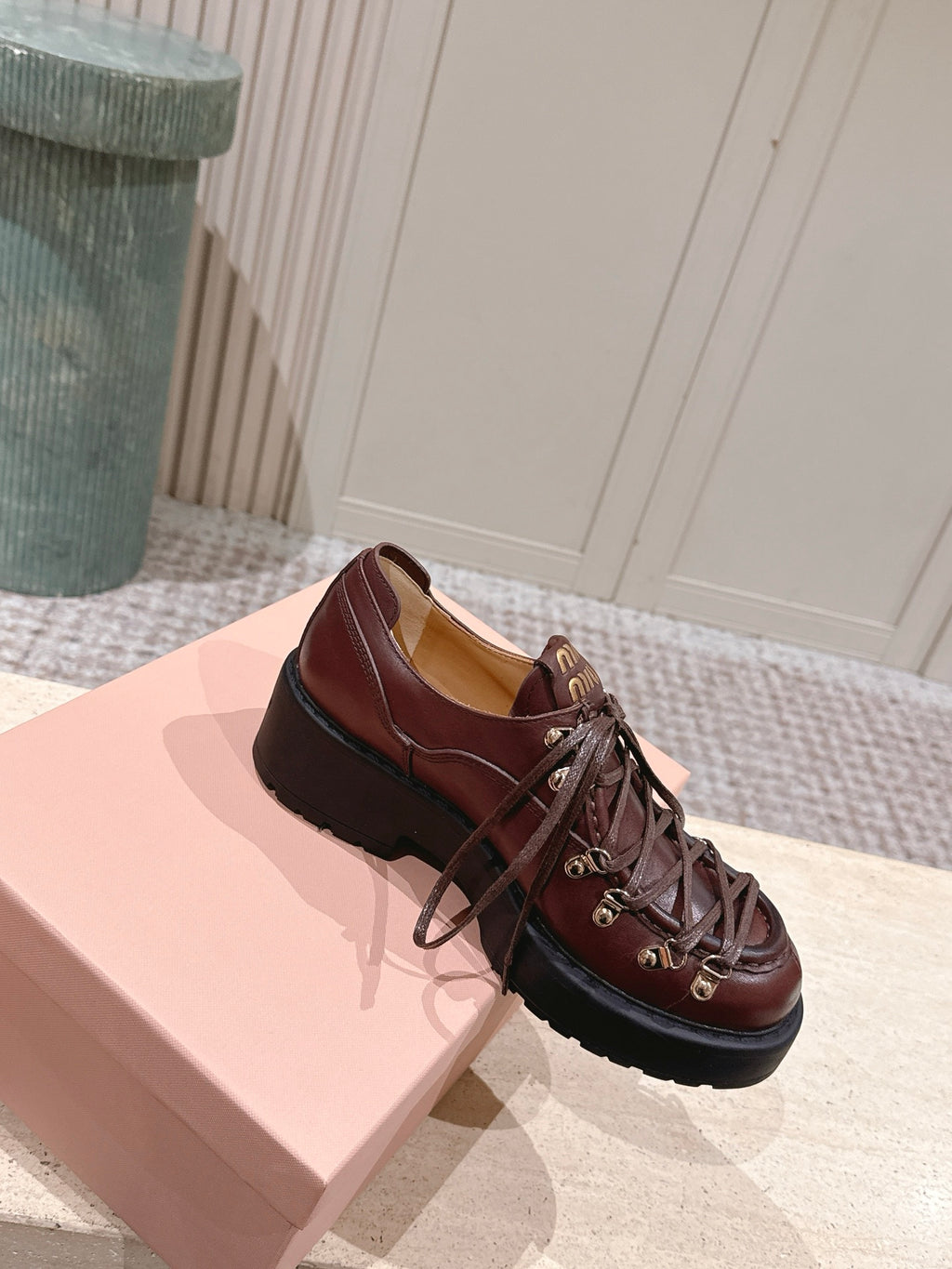 Coffee Leather Loafers - view 6