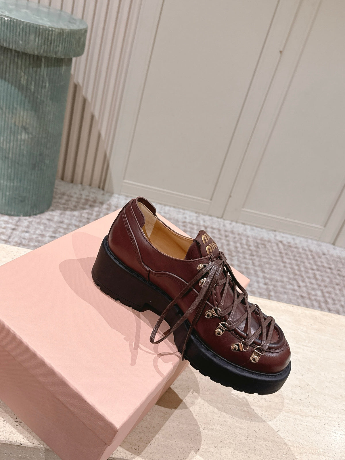 Coffee Leather Loafers - view 6