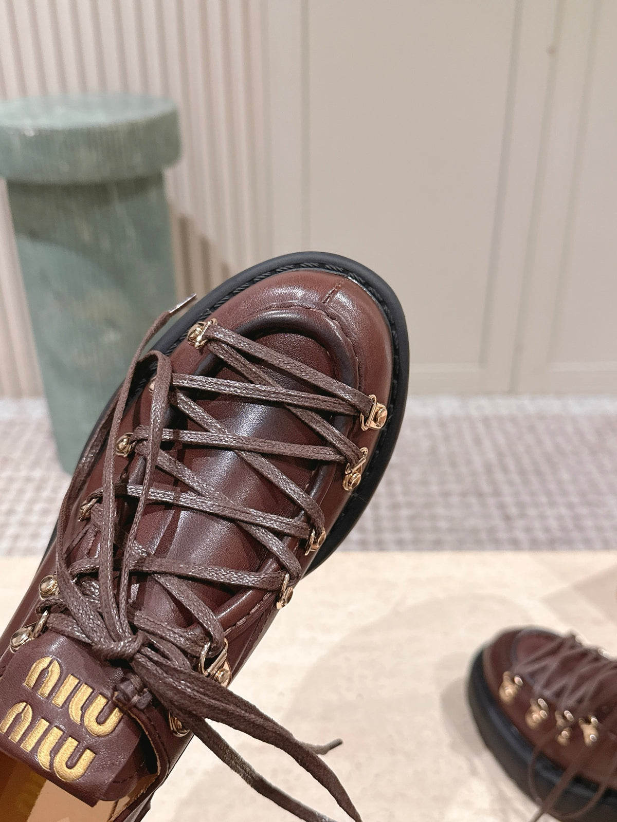 Coffee Leather Loafers - view 8