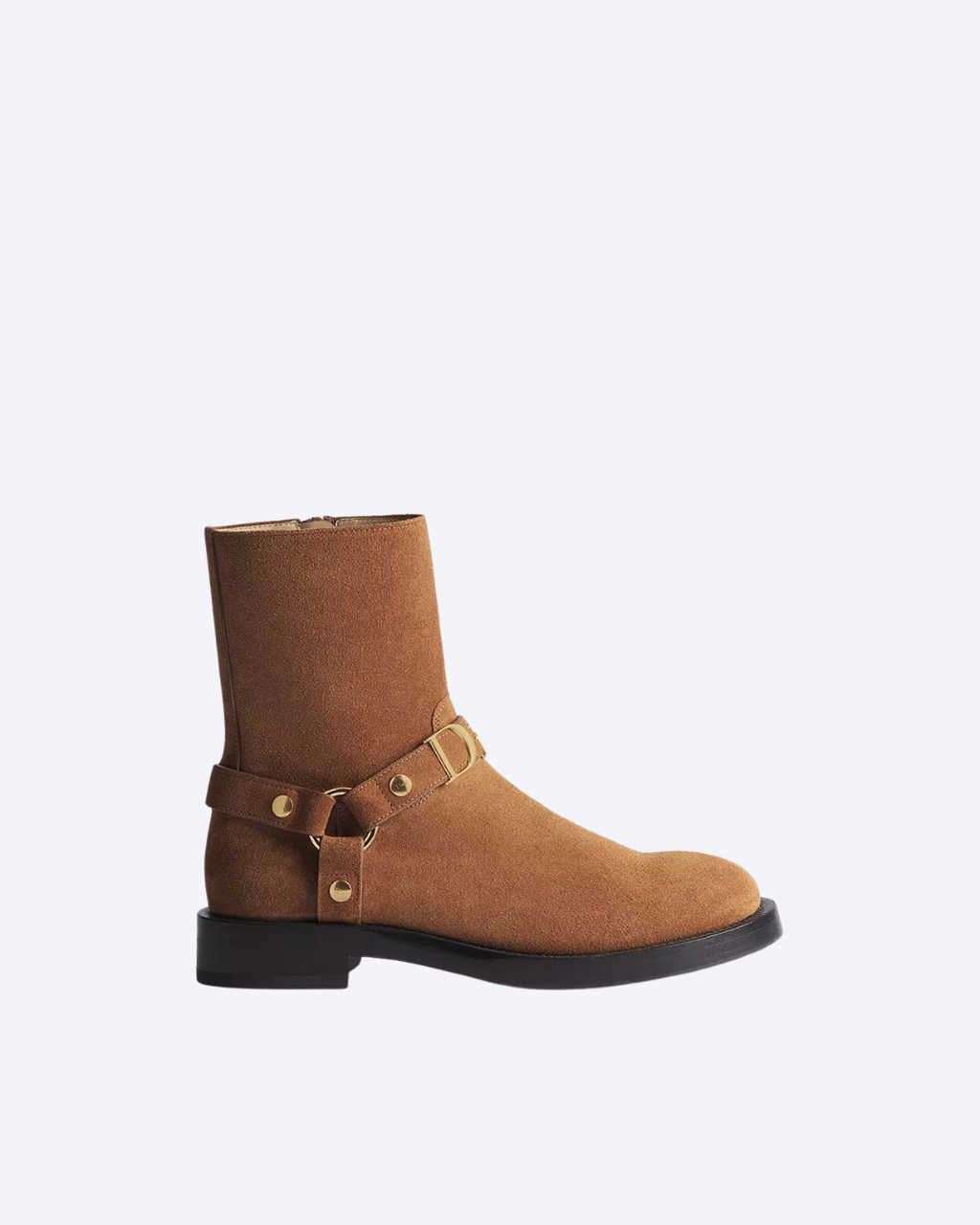 Cognac Brown Dior Bolt Ankle Boot