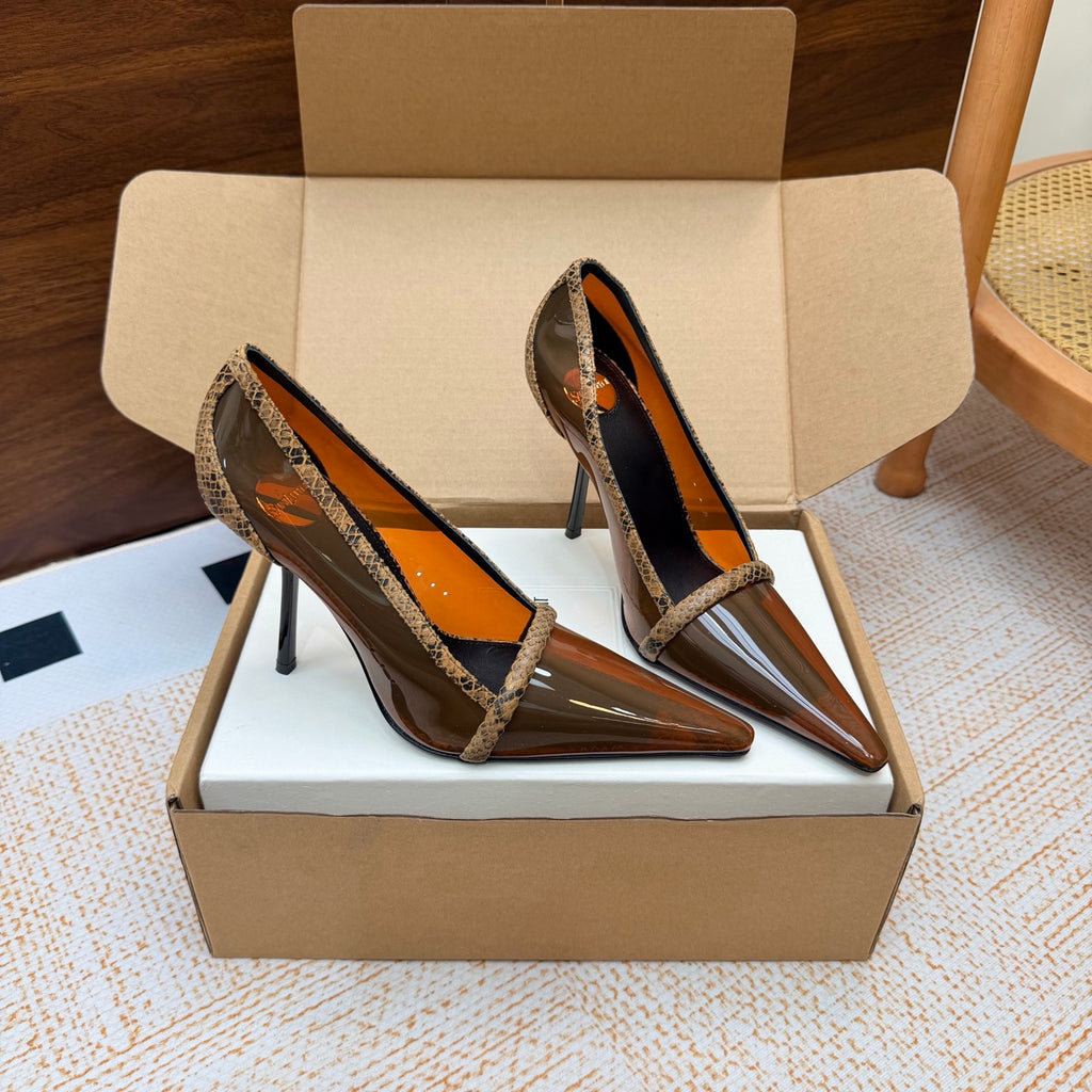 Dark Macadamia Brigitte Pumps