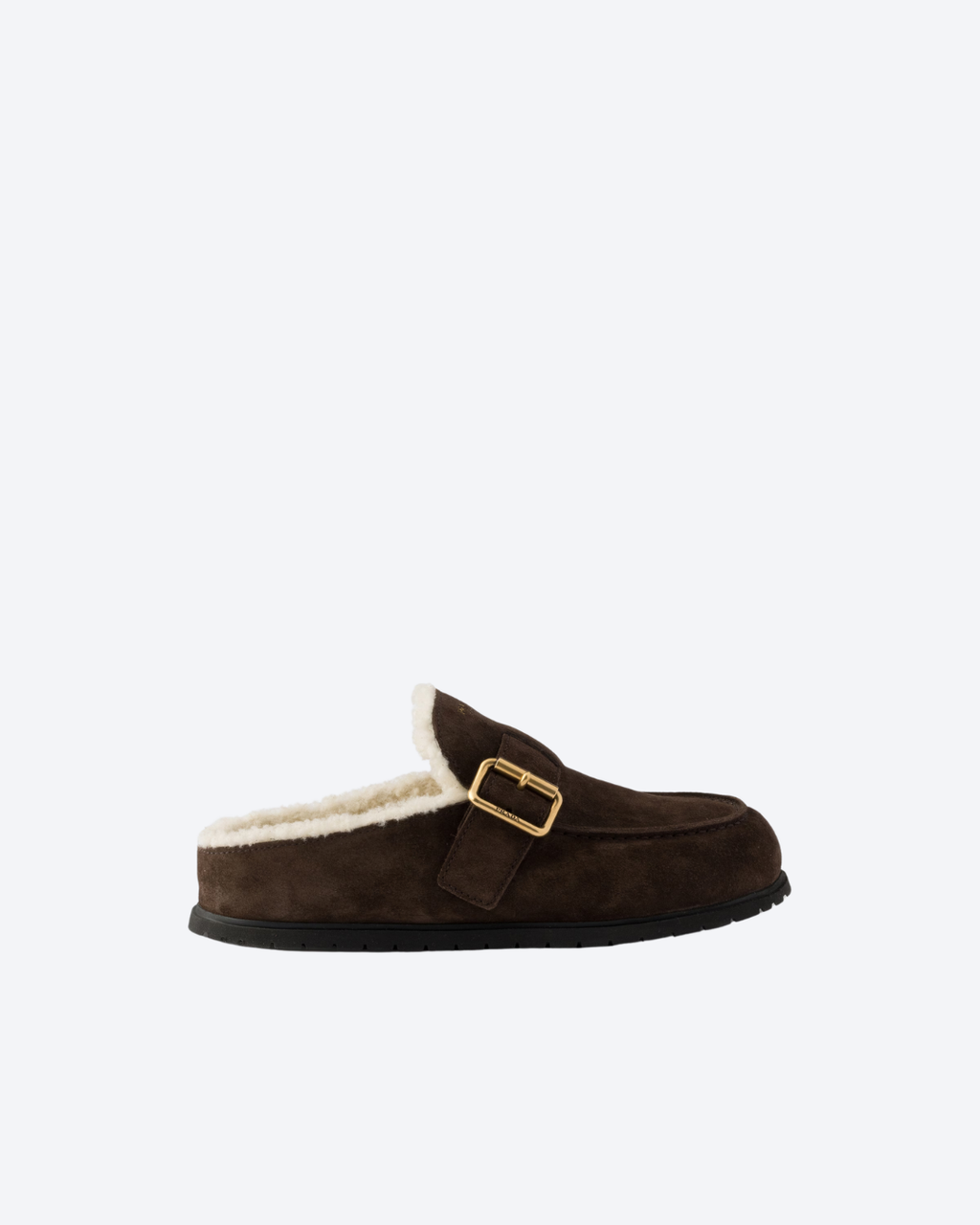 Dark Brown Suede Mules