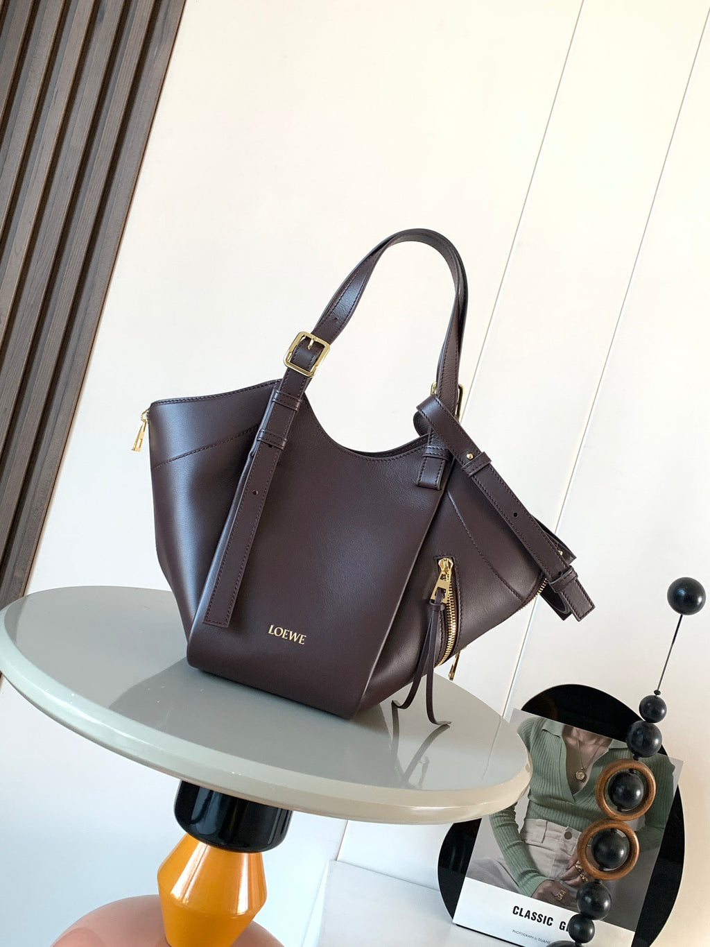 Dark Chestnut Hammock Flip Bag