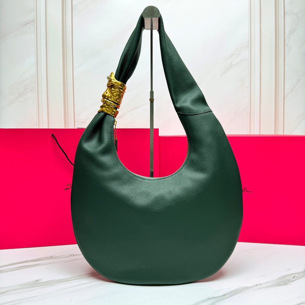 Dark Green Large Soufflé Bag - 2