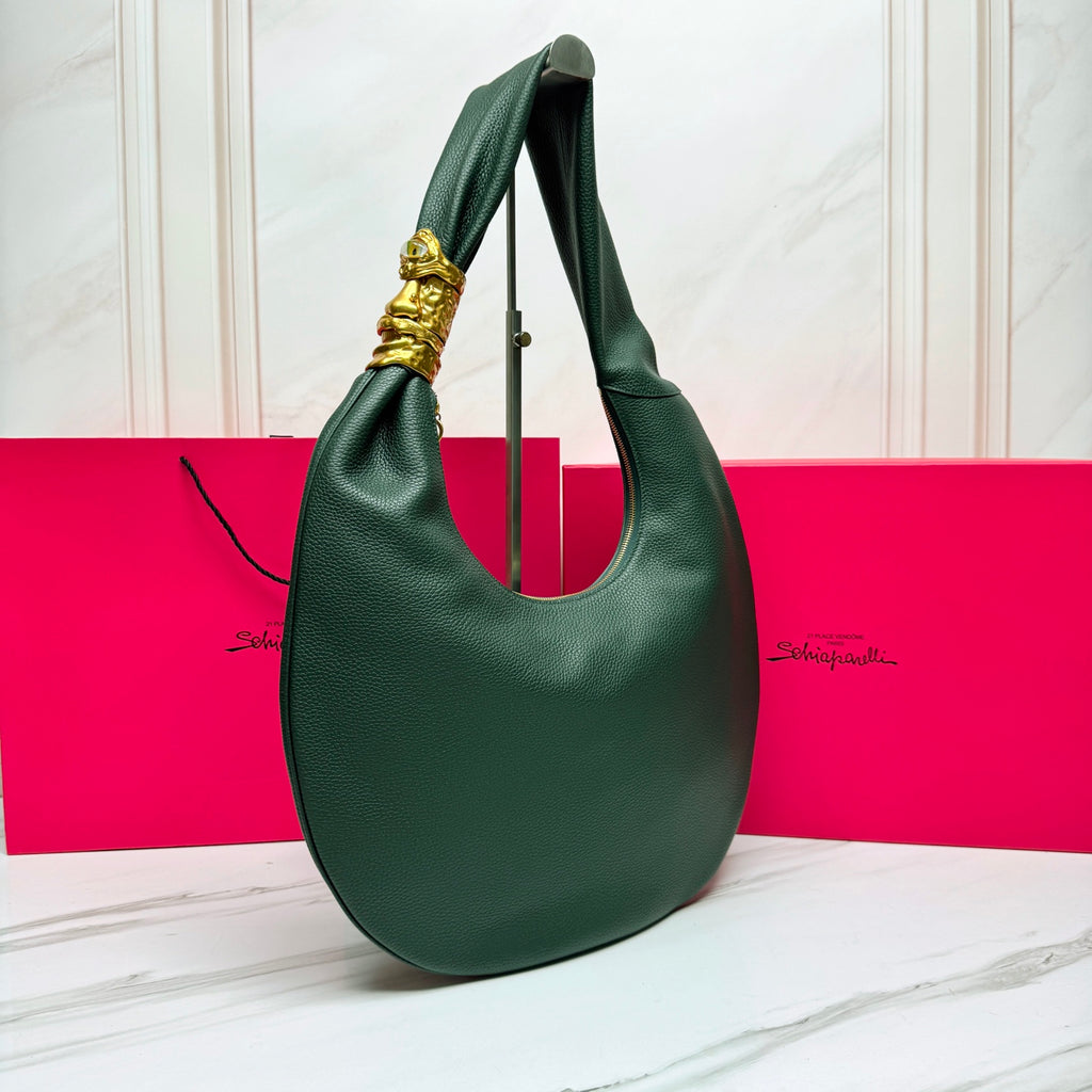 Dark Green Large Soufflé Bag - 3