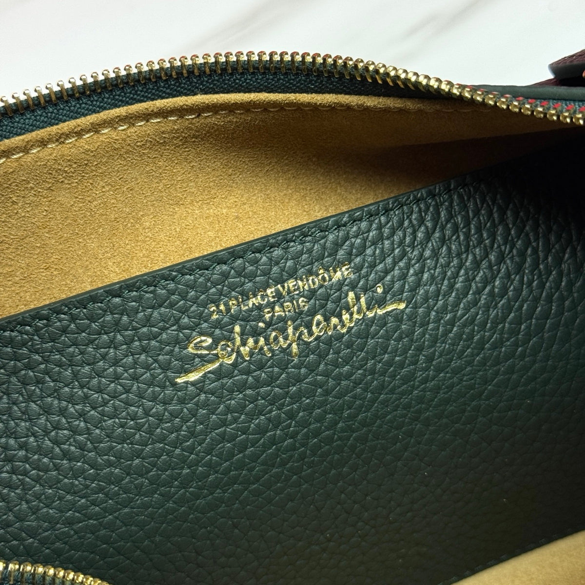 Dark Green Soufflé Baguette Bag - 9