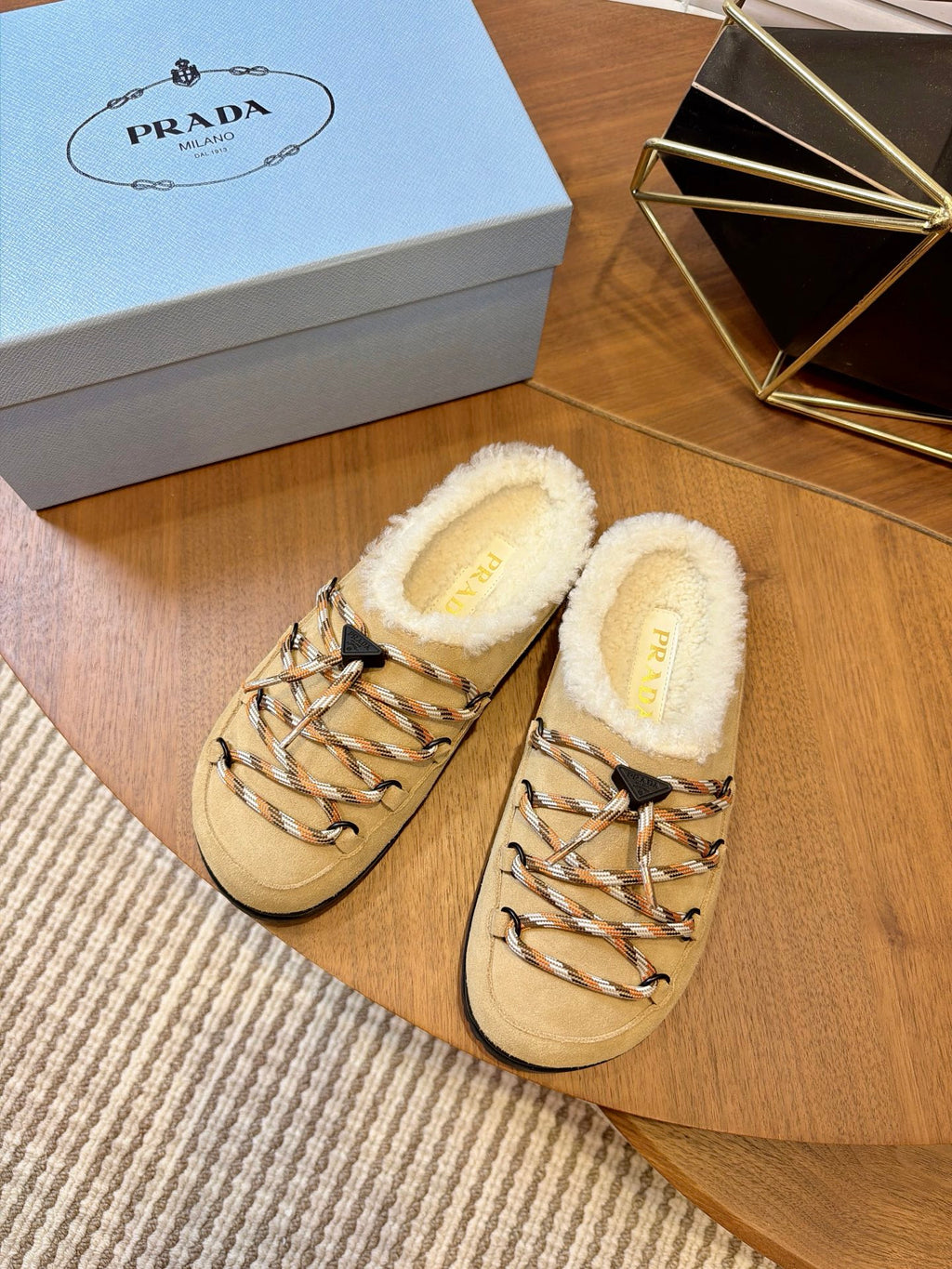 Desert Beige Suede Mules