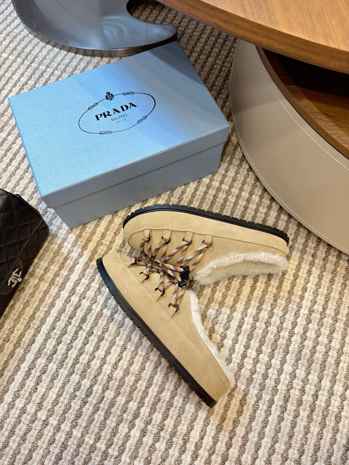Desert Beige Suede Mules