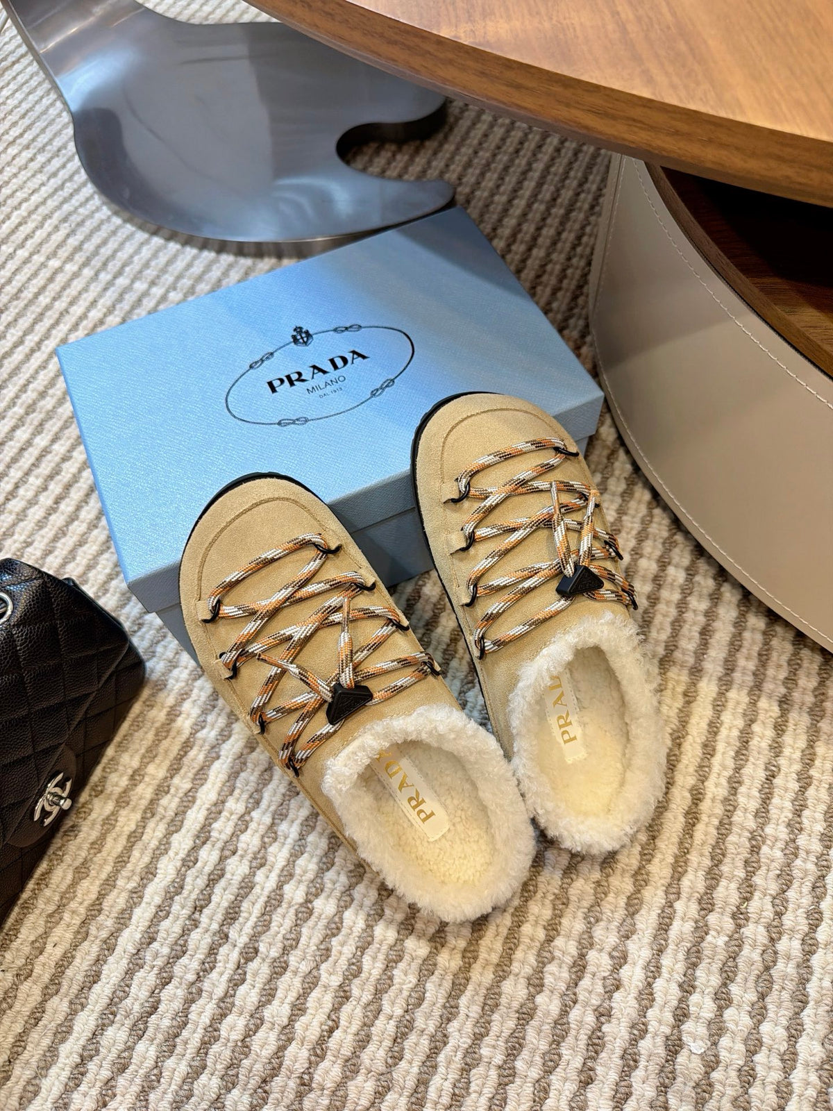 Desert Beige Suede Mules