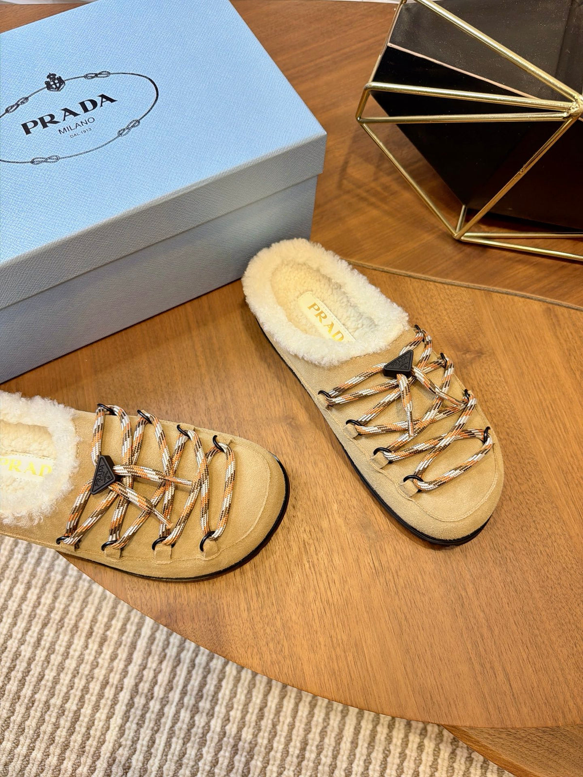 Desert Beige Suede Mules