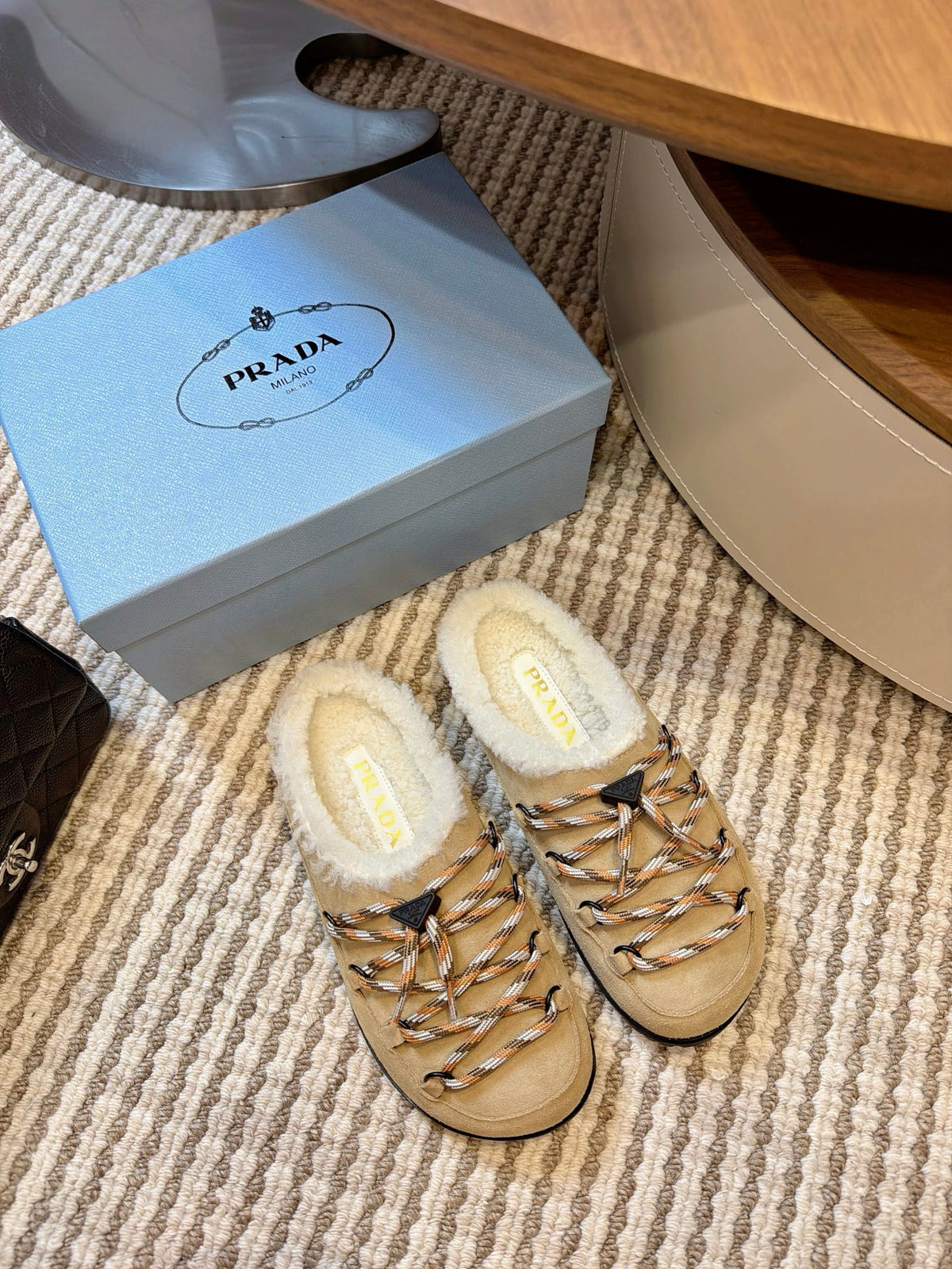 Desert Beige Suede Mules