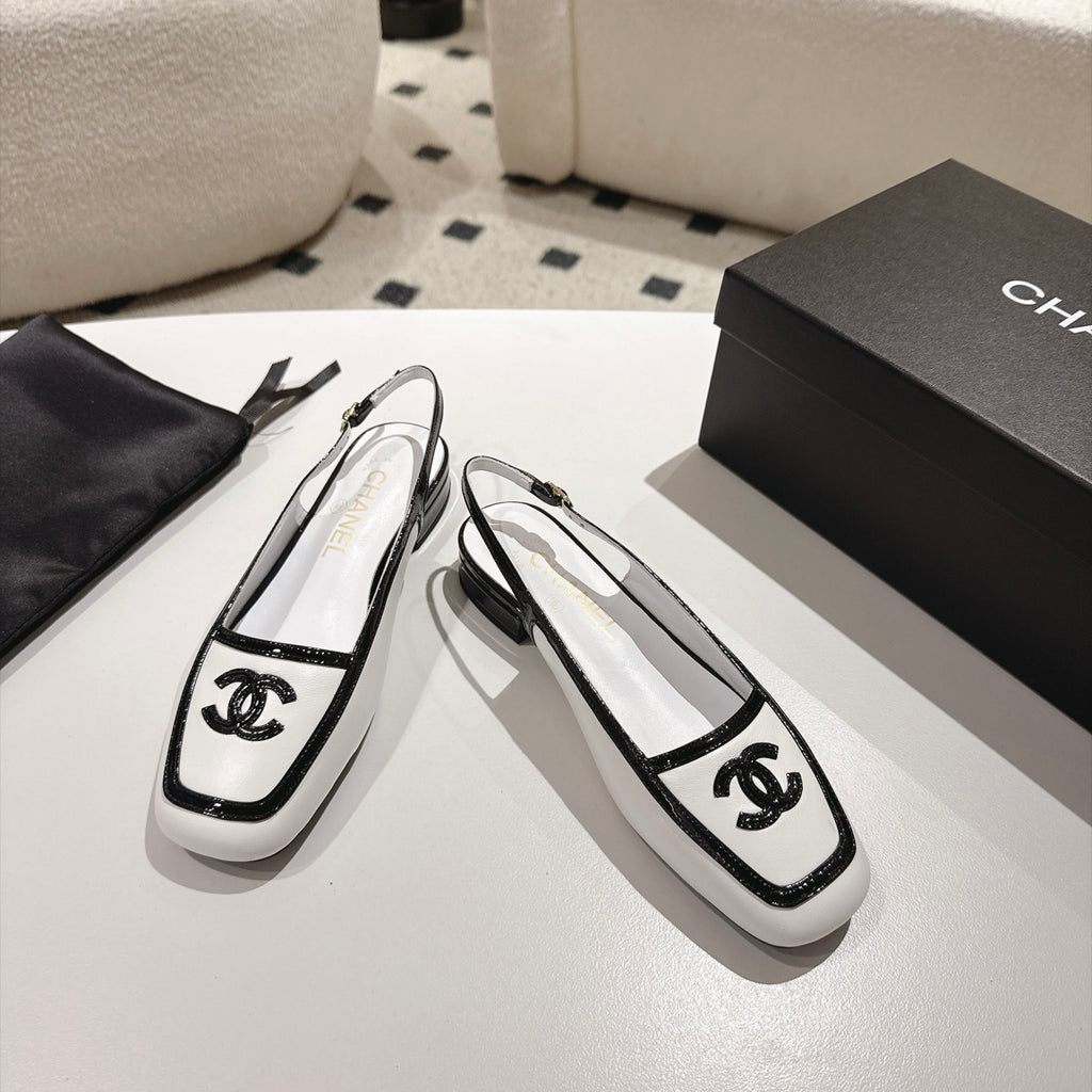 White & Black Fall Winter 2026 Pre-Collection Slingbacks