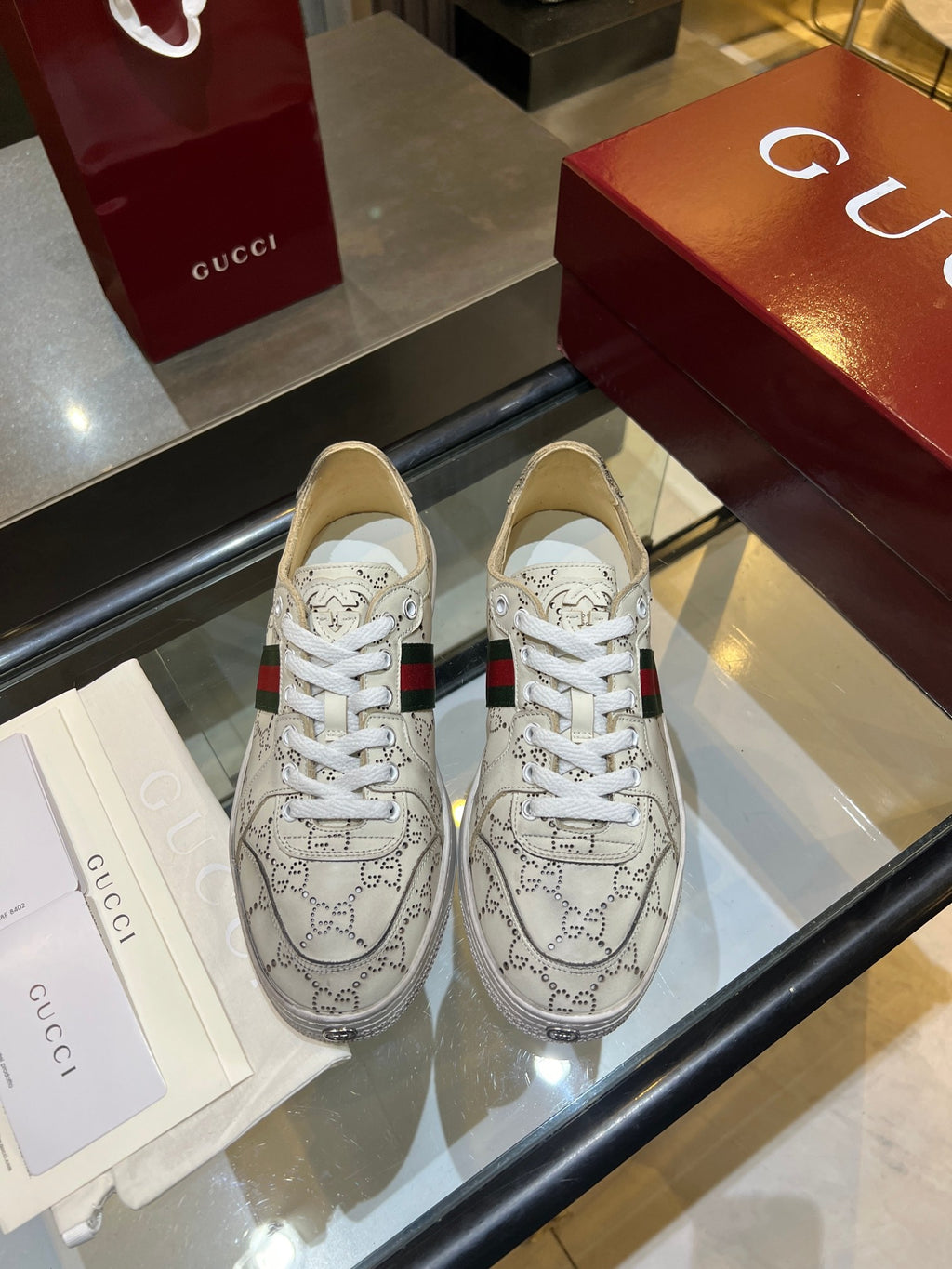 Women's White Stretch Low-Top Sneaker
