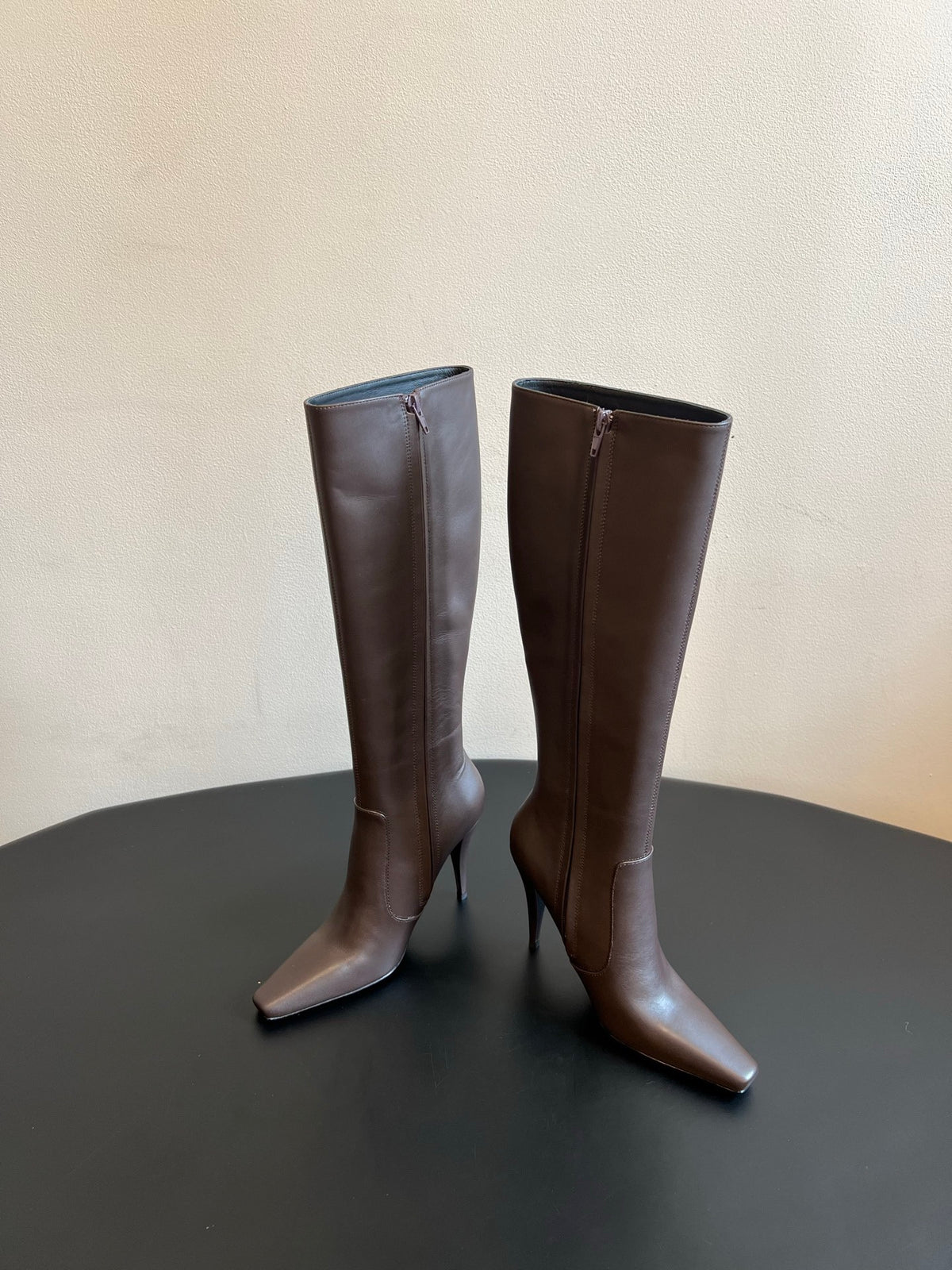Brown 77 Boots In Smooth Leather - 2