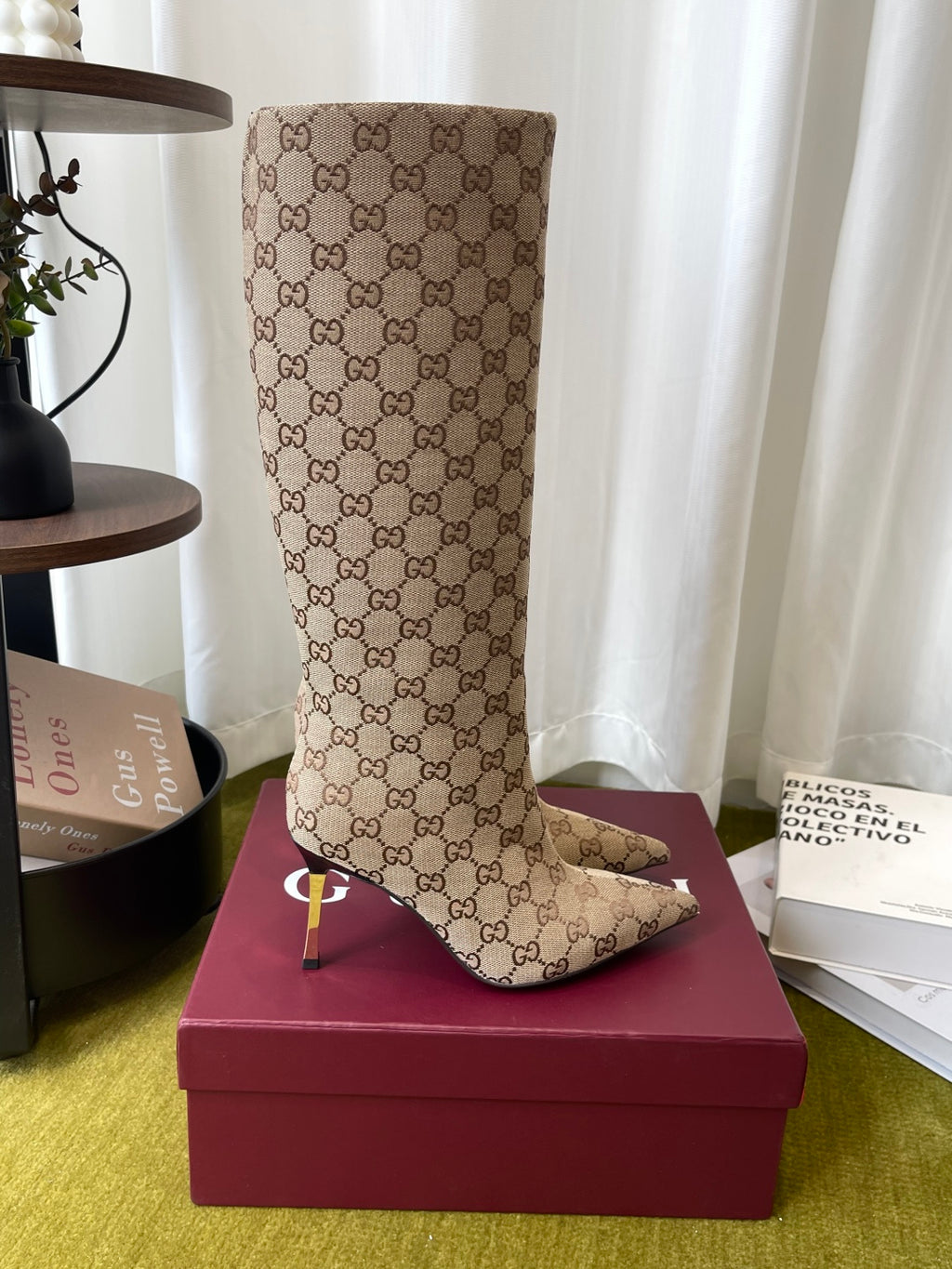 Sand & Dark Brown  Bombshell Boot