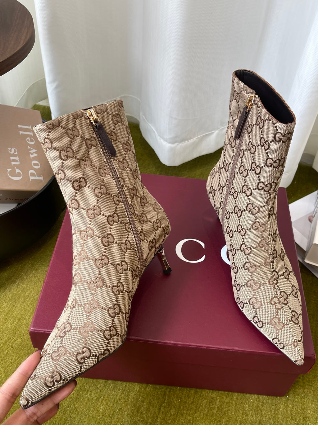 Sand & Dark Brown  Bombshell bootie