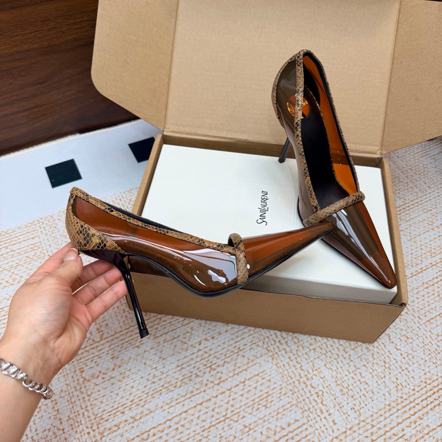 Dark Macadamia Brigitte Pumps