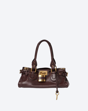 Grenat Paddington Bag In Leather