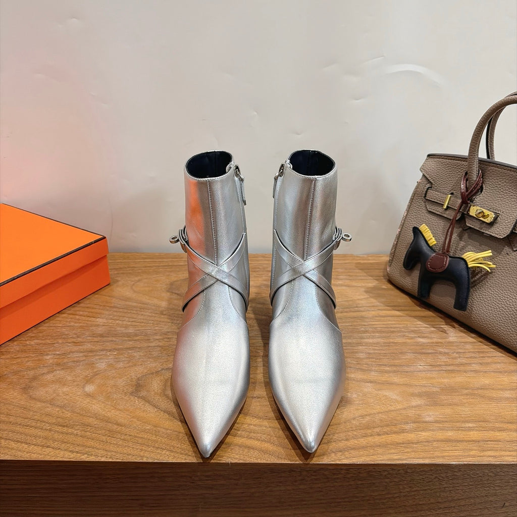 Gris Argenté Nice 40 Ankle Boot
