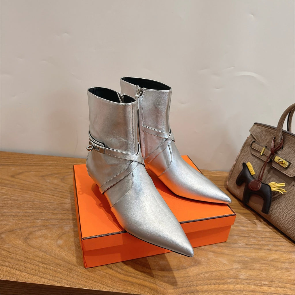 Gris Argenté Nice 40 Ankle Boot