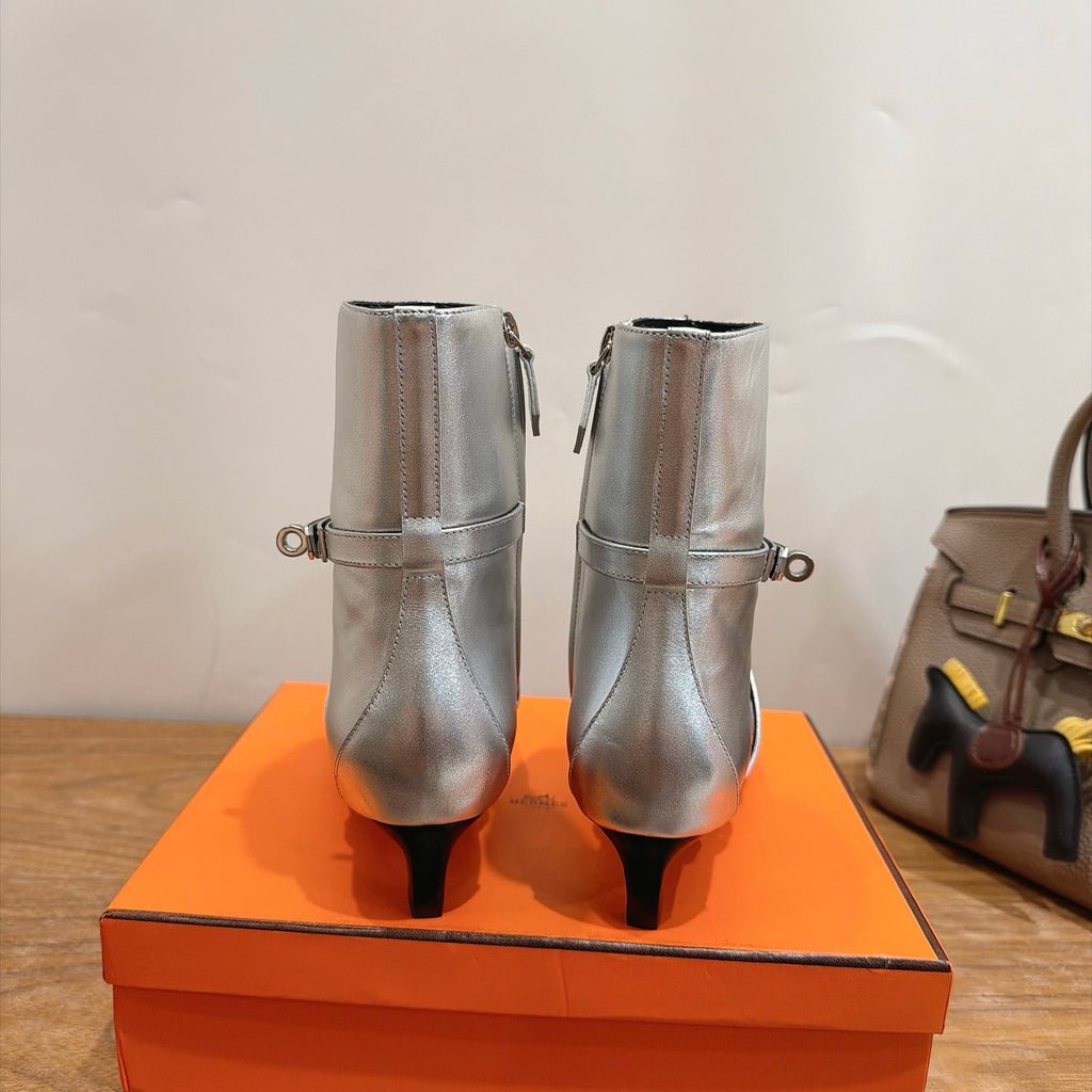 Gris Argenté Nice 40 Ankle Boot