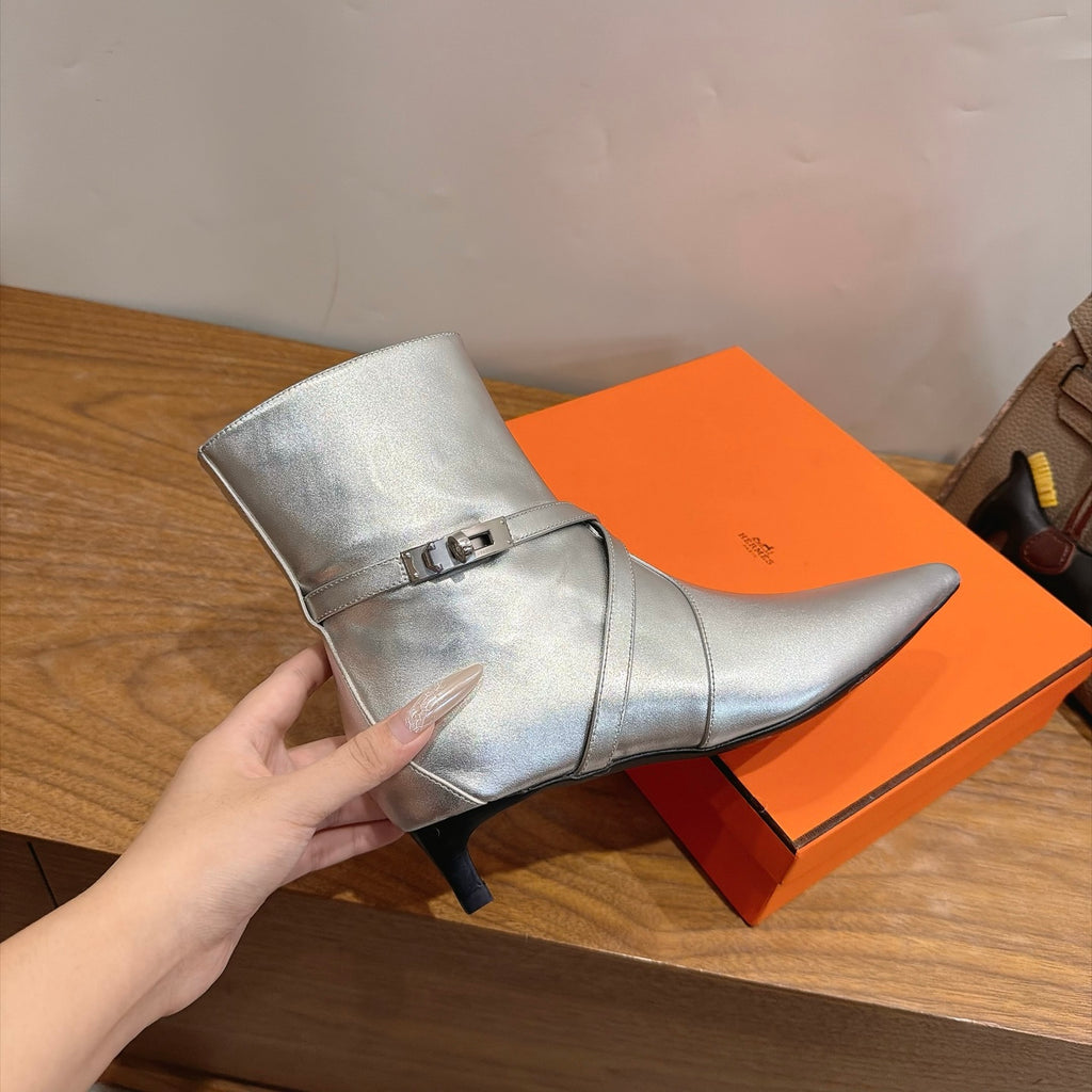 Gris Argenté Nice 40 Ankle Boot