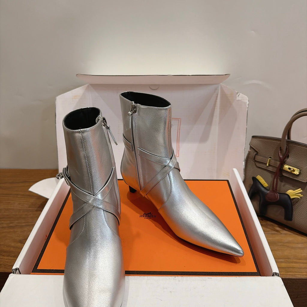 Gris Argenté Nice 40 Ankle Boot