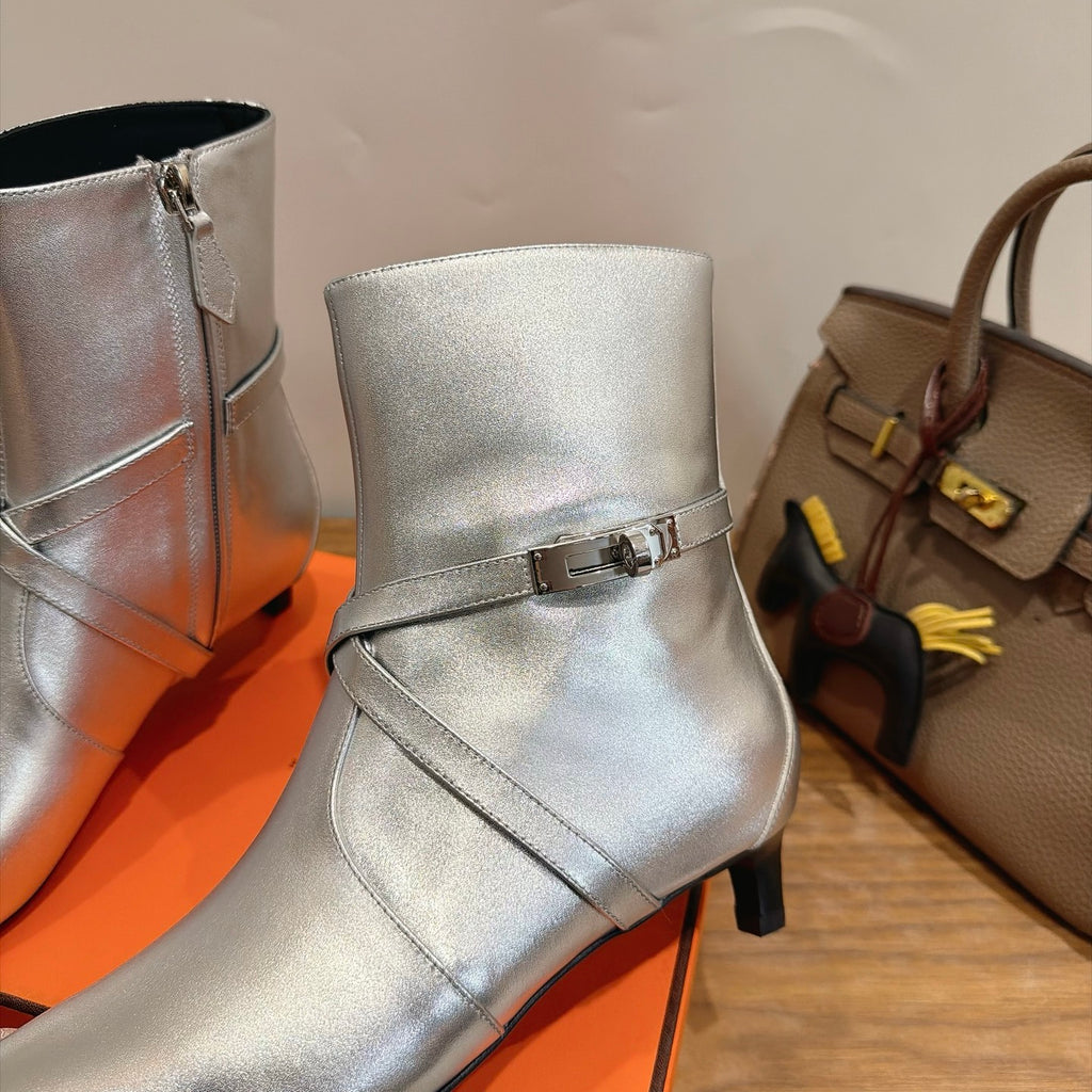 Gris Argenté Nice 40 Ankle Boot