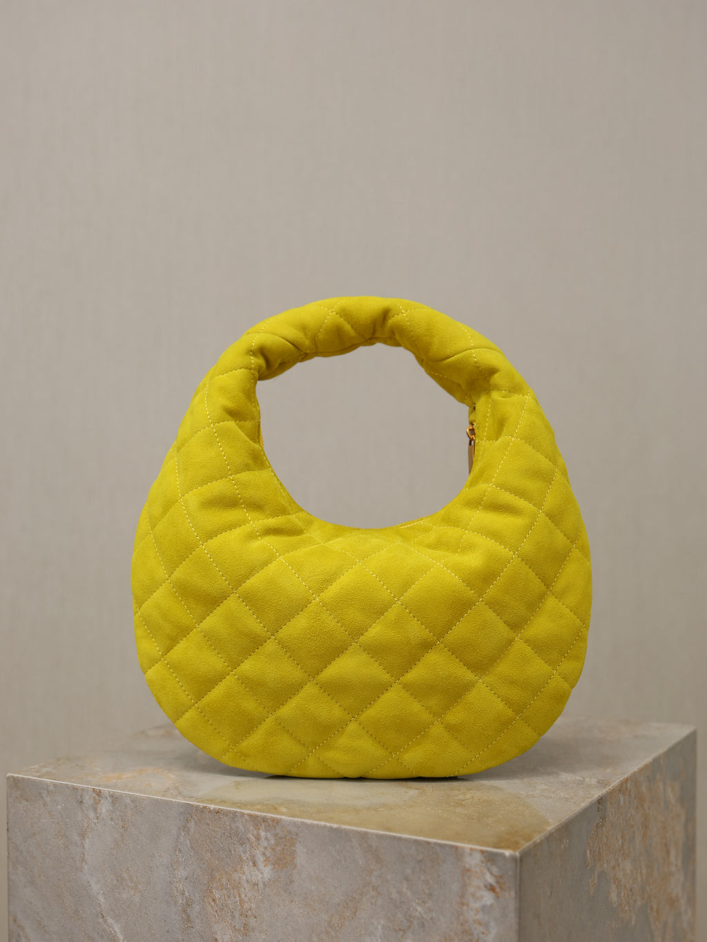 Wild Lime Icarino In Quilted Suede