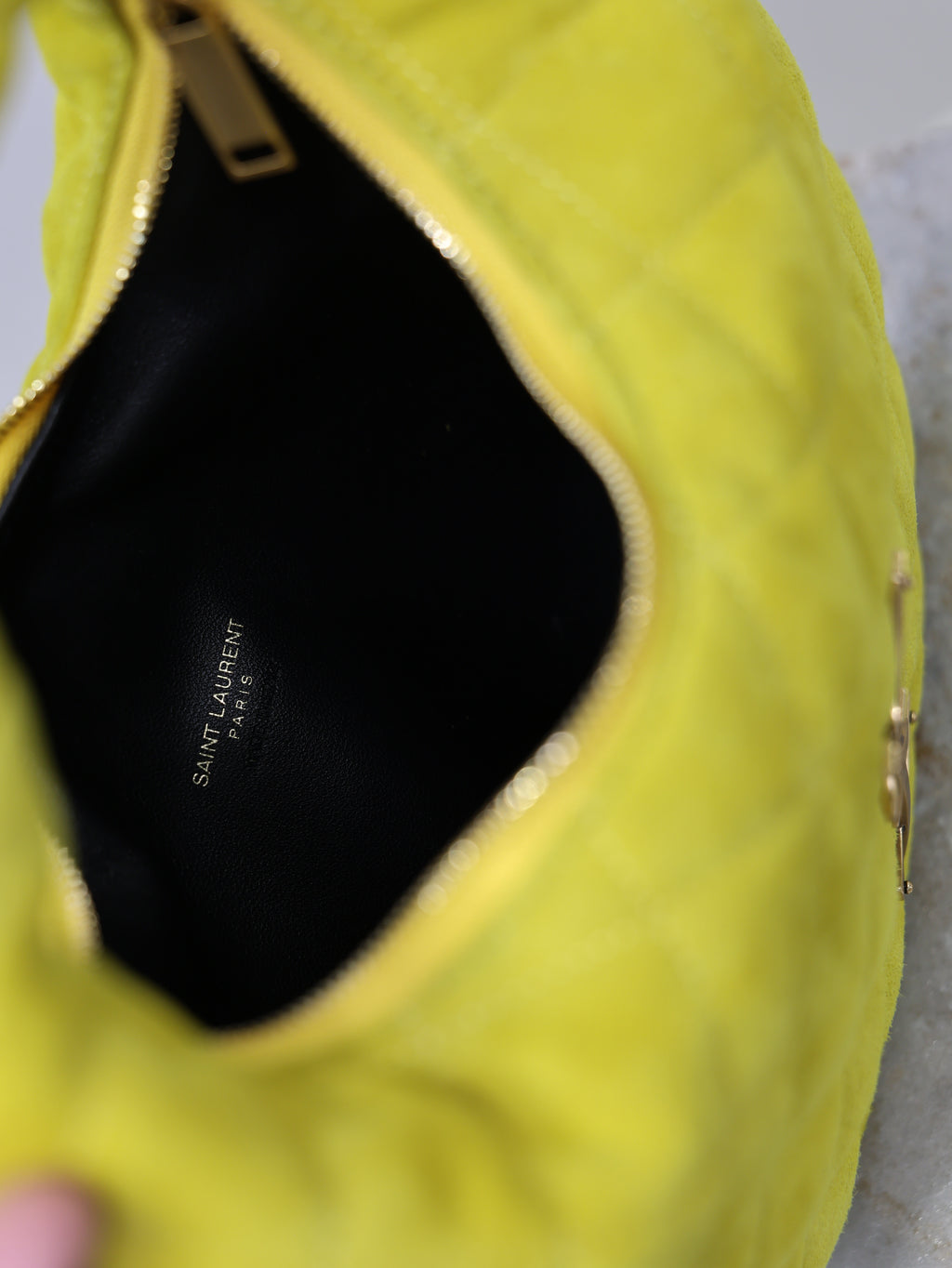 Wild Lime Icarino In Quilted Suede