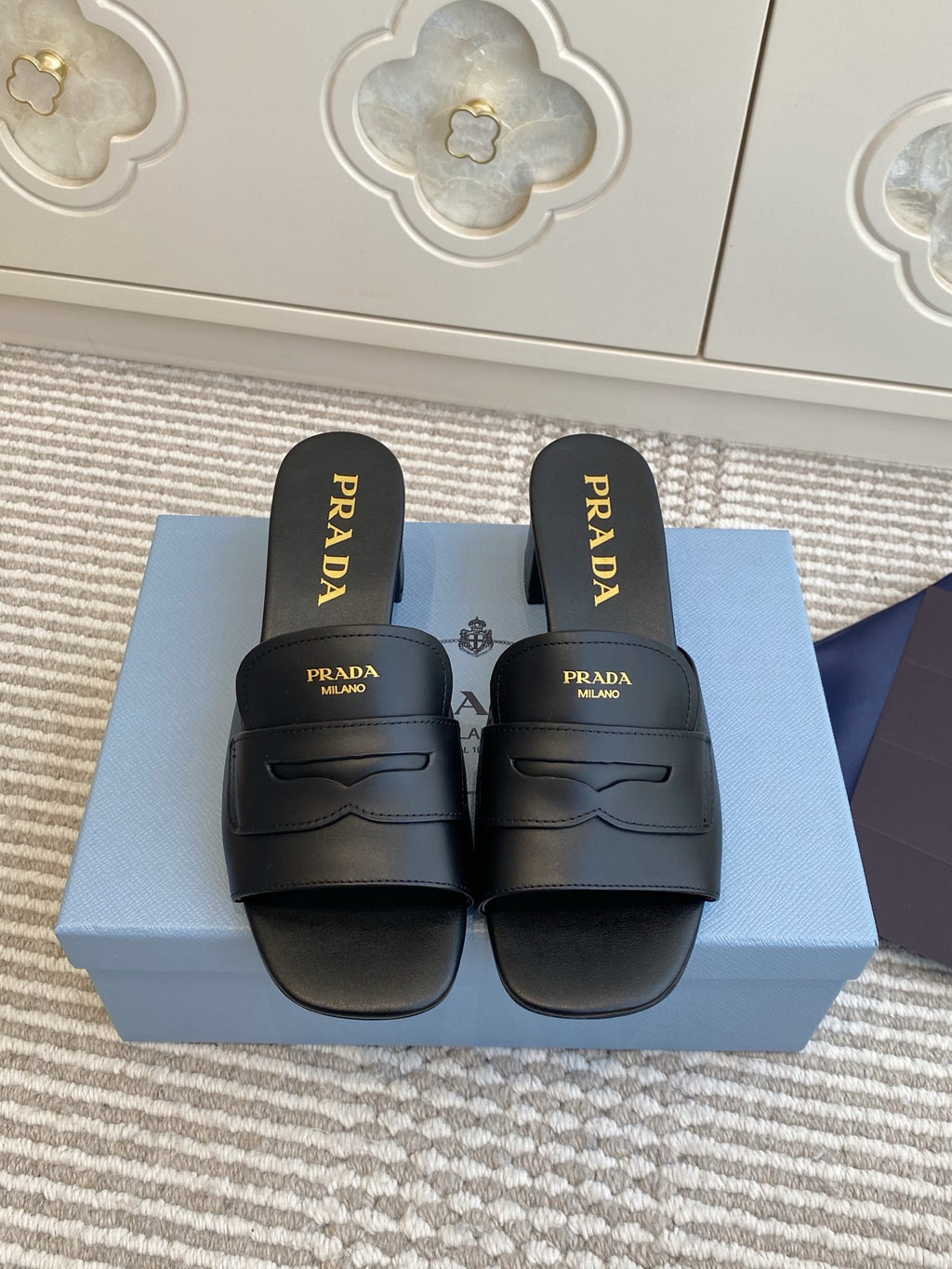 Black Leather Sandals