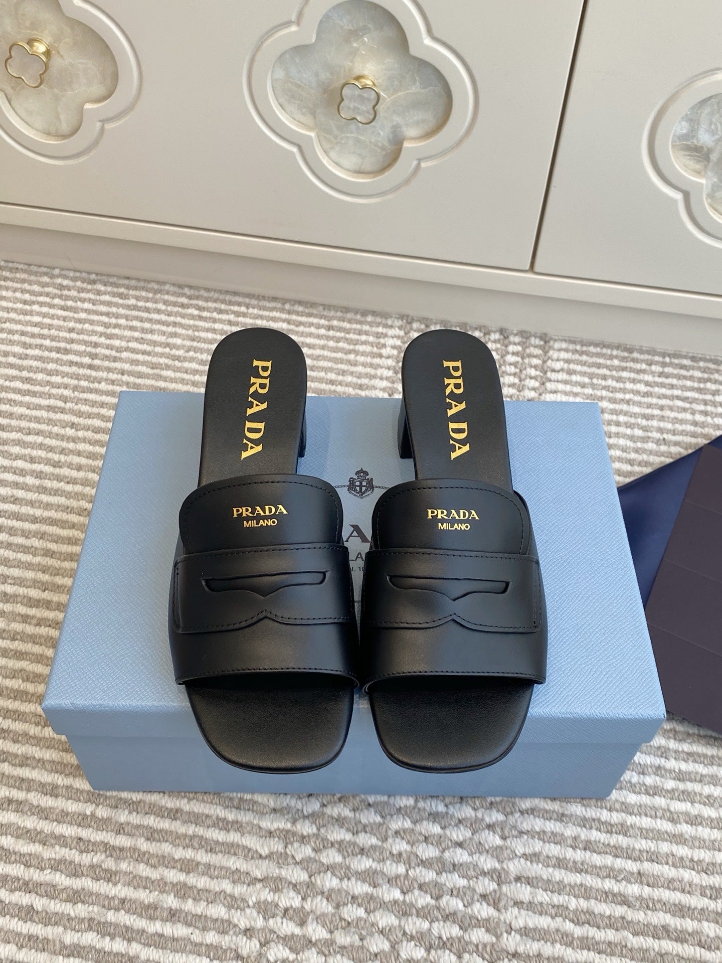 Black Leather Sandals