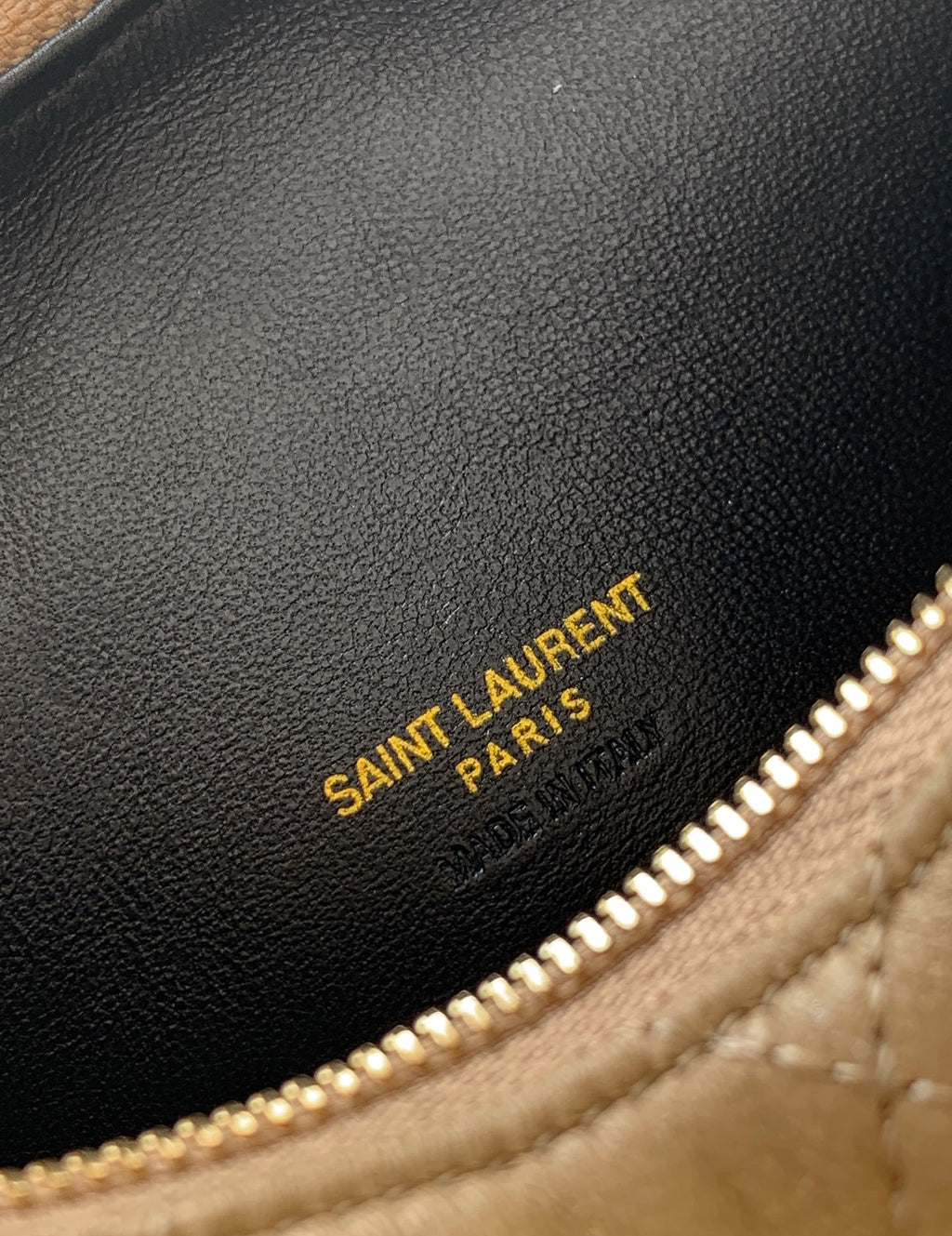 Dark Beige Icarino In Quilted Leather