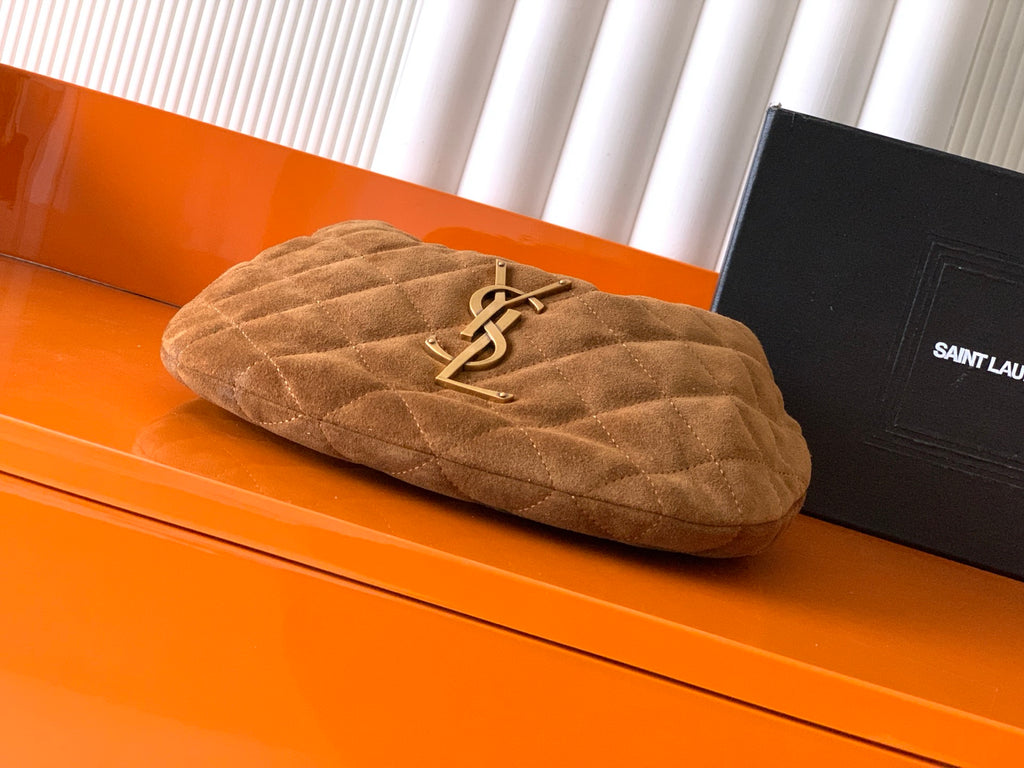 Caramel Cognac Icarino In Quilted Suede