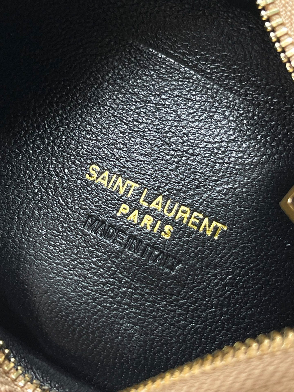 Dark Beige Icarino Mini In Quilted Leather