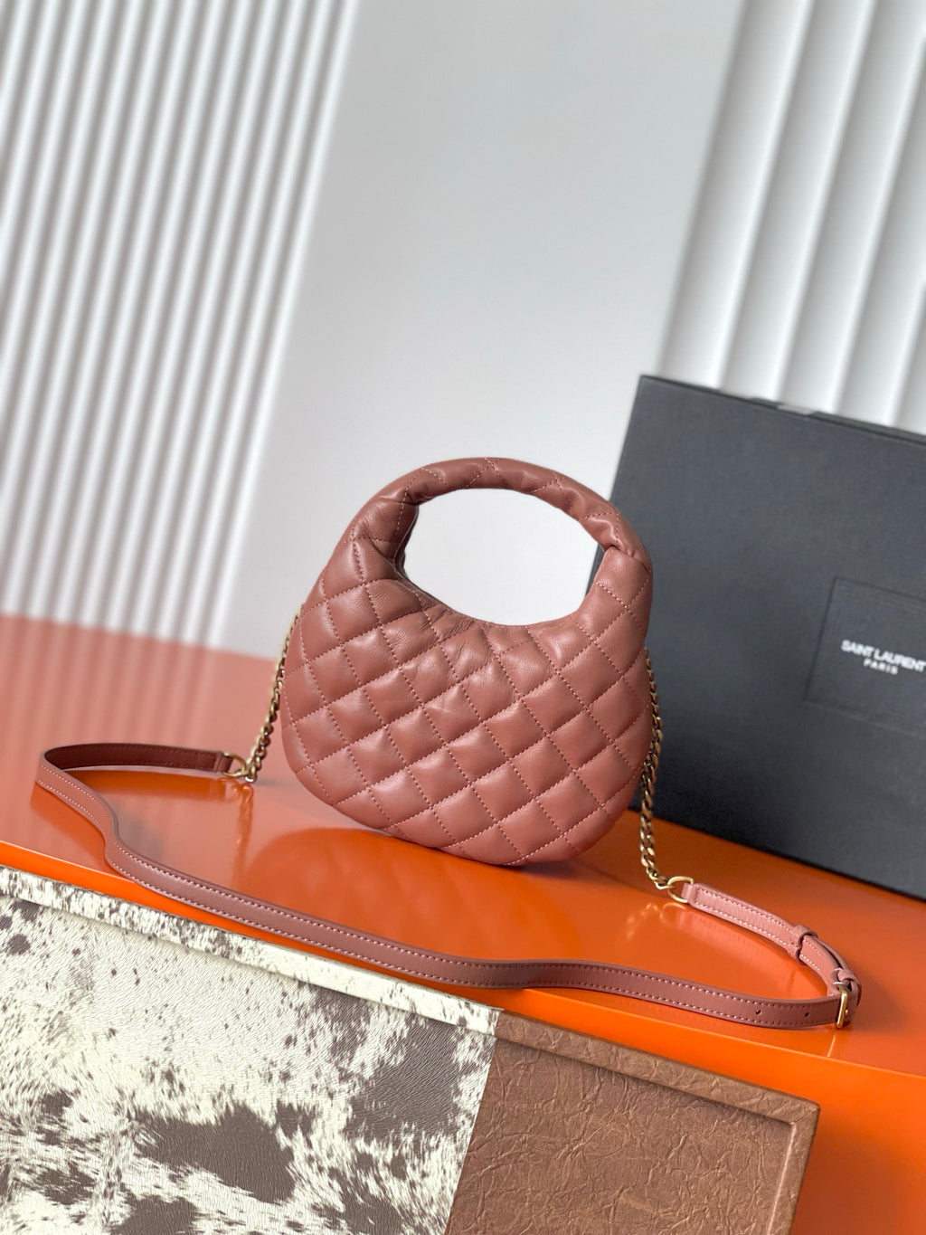 Hortensia Icarino Mini In Quilted Leather