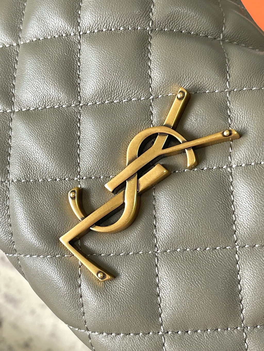 Strong Moss Icarino Mini In Quilted Leather